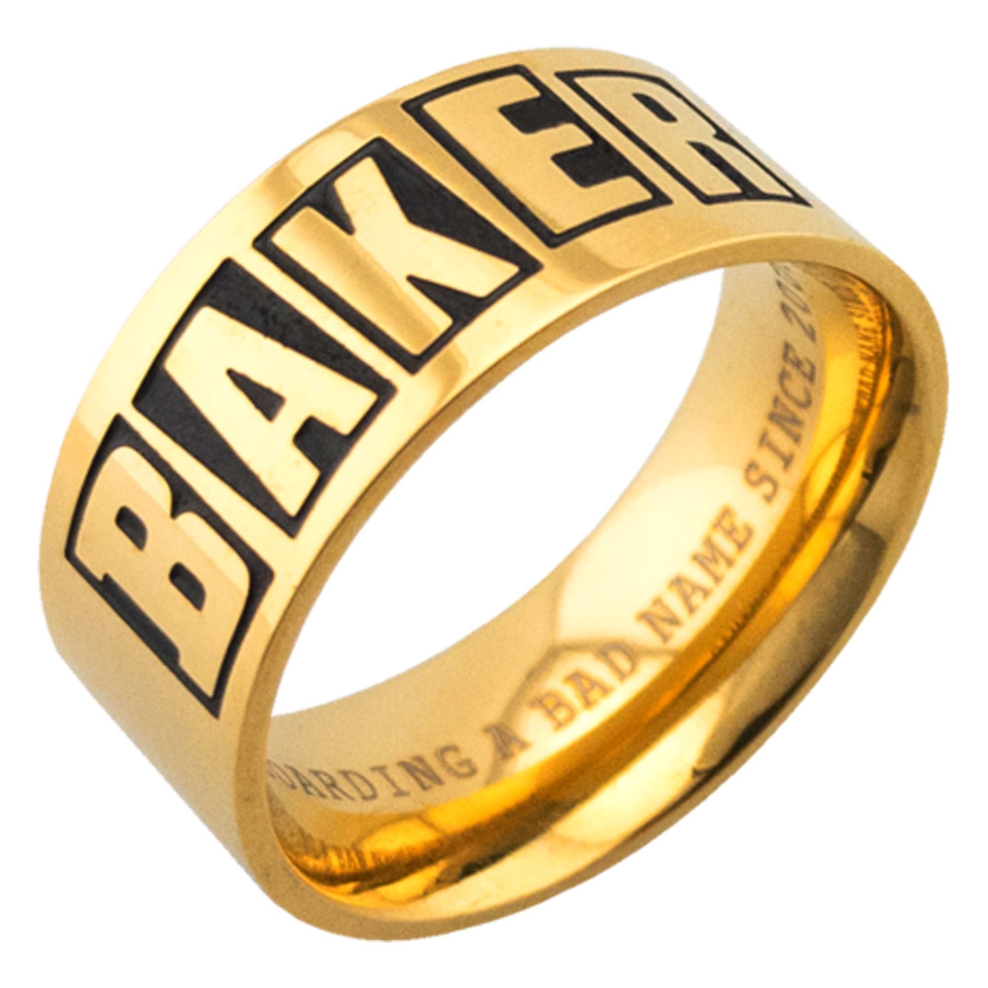 BAKER Ring BRAND LOGO gold