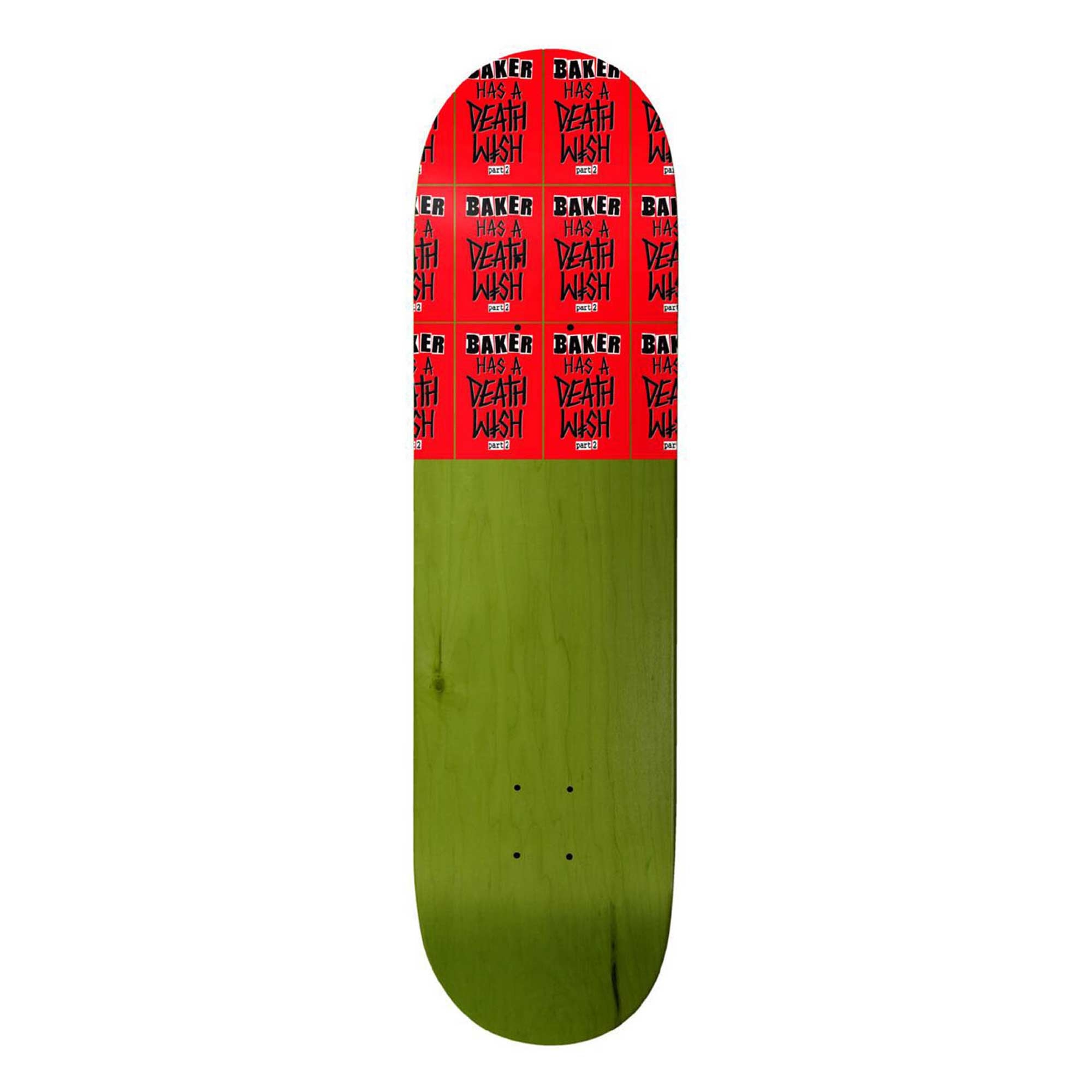 BAKER Deck BAKER HAS A DEATHWISH 8.25, green 8.2''