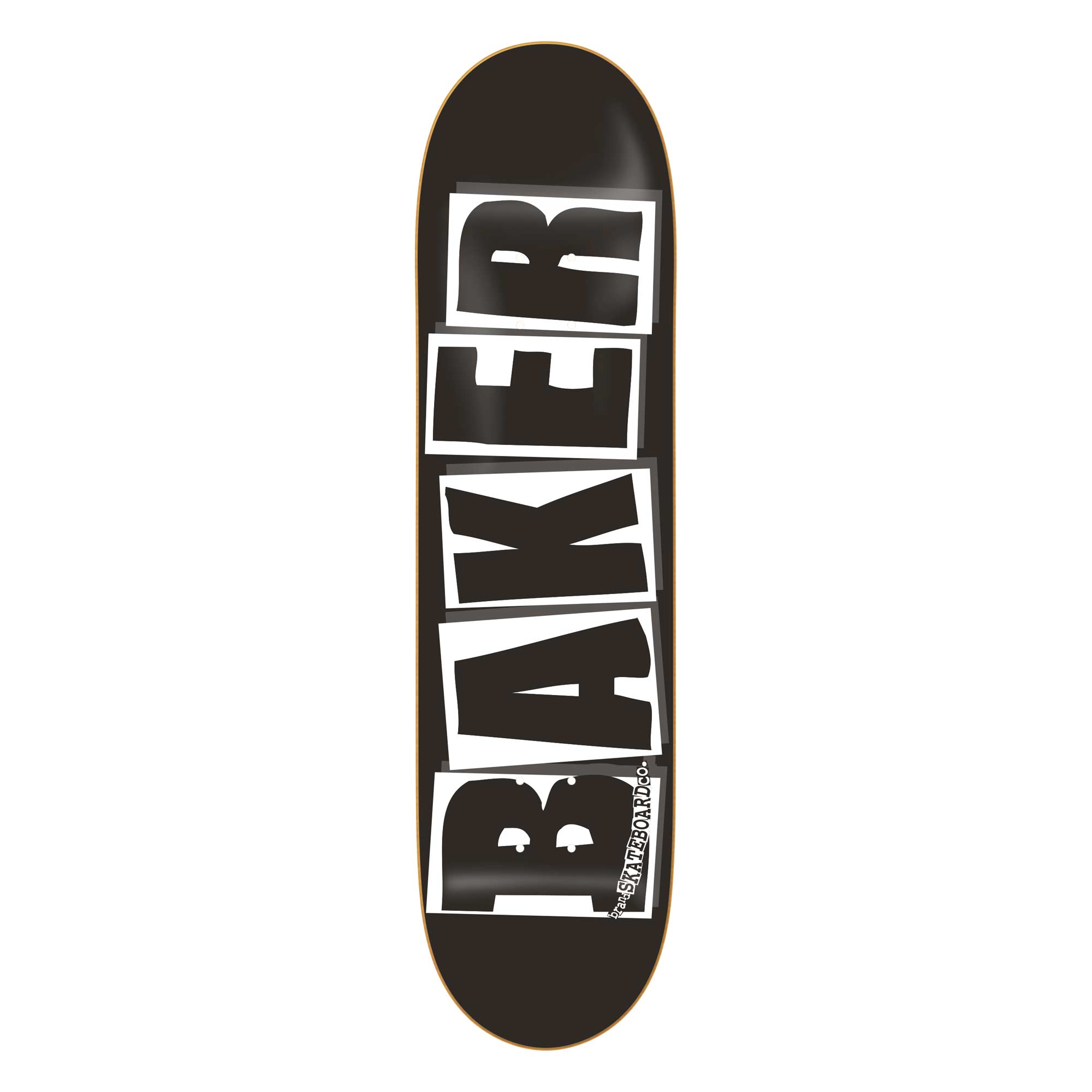 BAKER Deck BRAND LOGO BLK/WHT 8.125, black/white 8.1''
