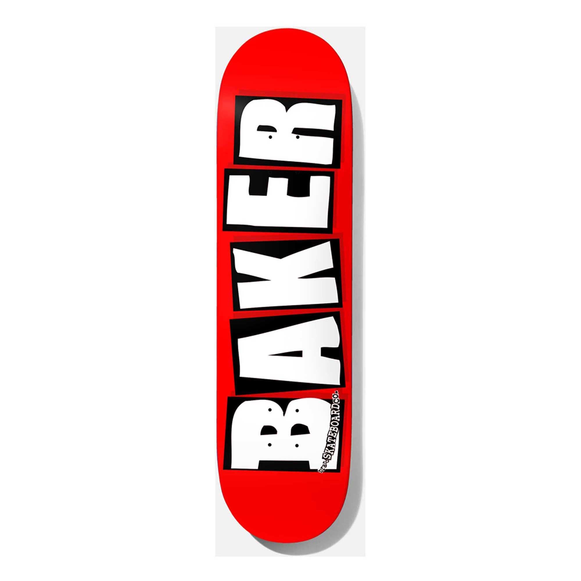 BAKER Deck BRAND LOGO WHITE red/white 8.6, white 8.6''