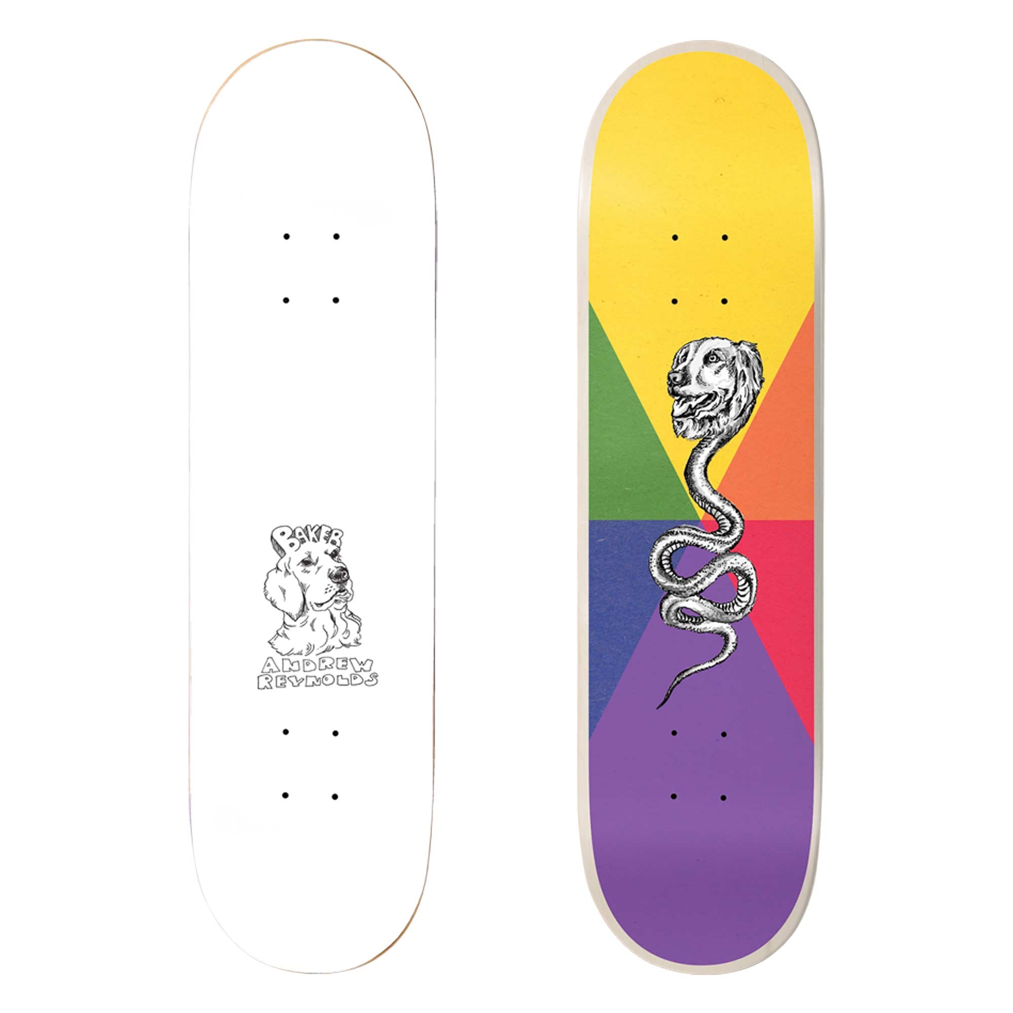 BAKER Deck FRENZ AR 8.5, yellow/purple 8.5''