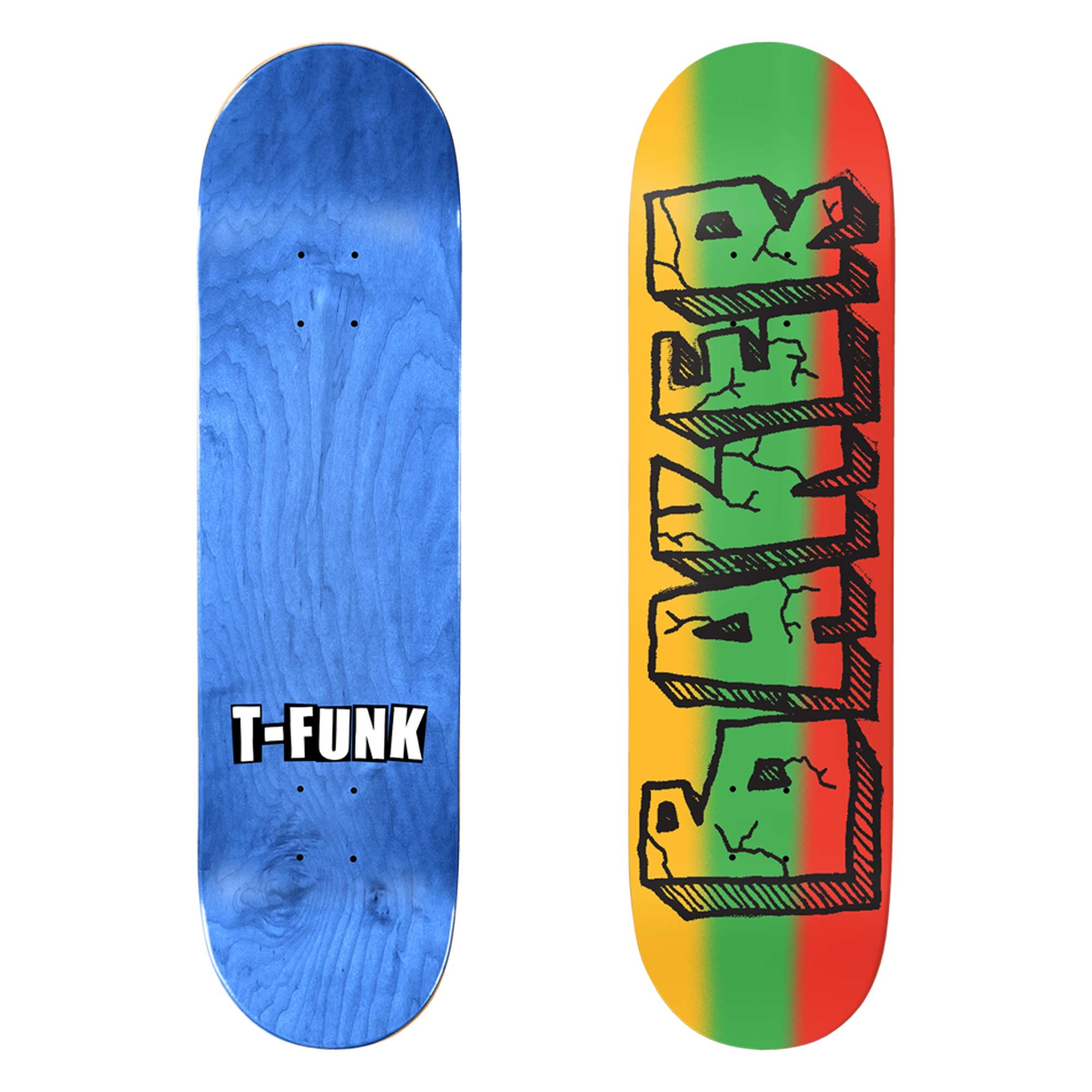 BAKER Deck JAMMYS TF 8.5, yellow/green/red 8.5''