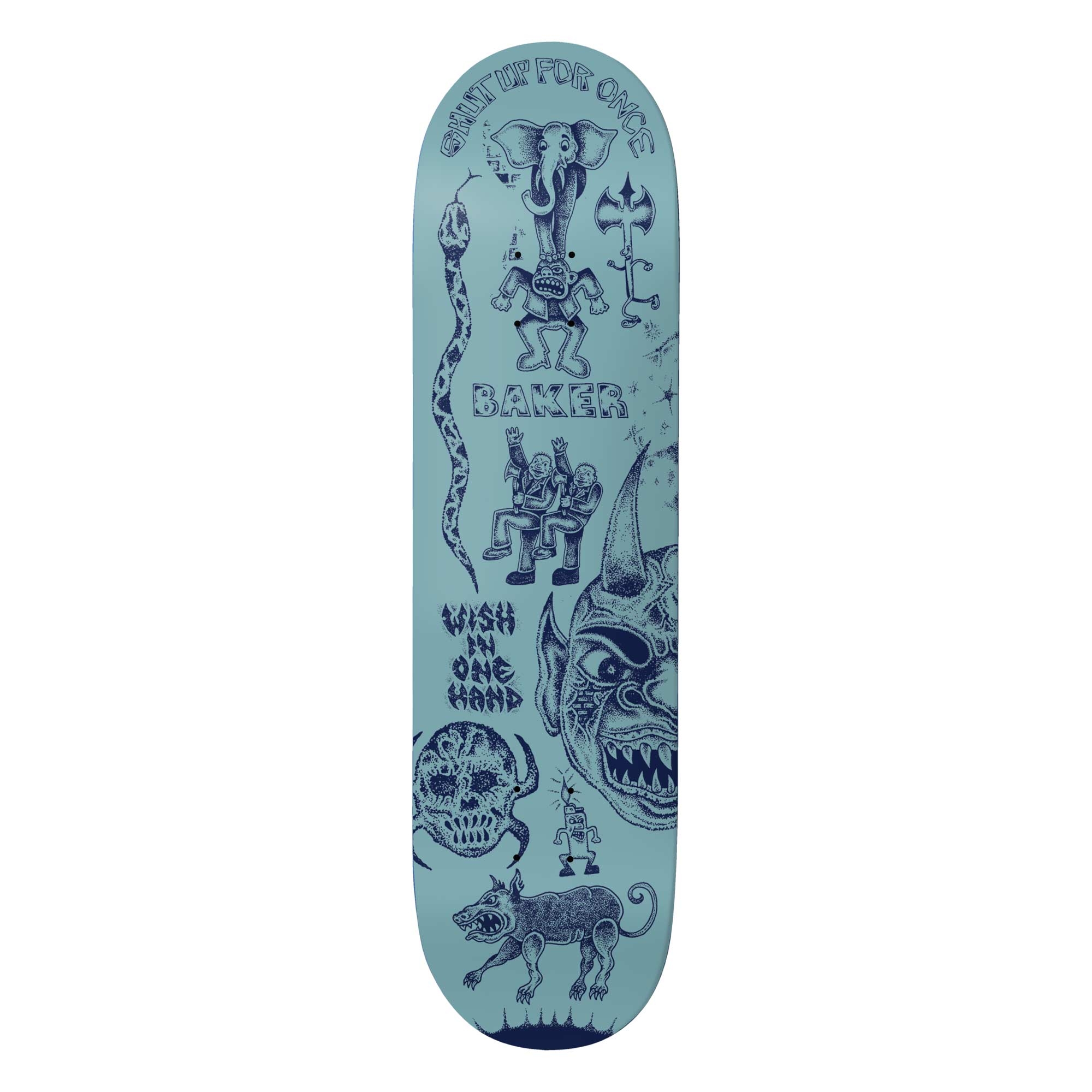 BAKER Deck STOP AND THINK RZ 8.25, blue 8.2''