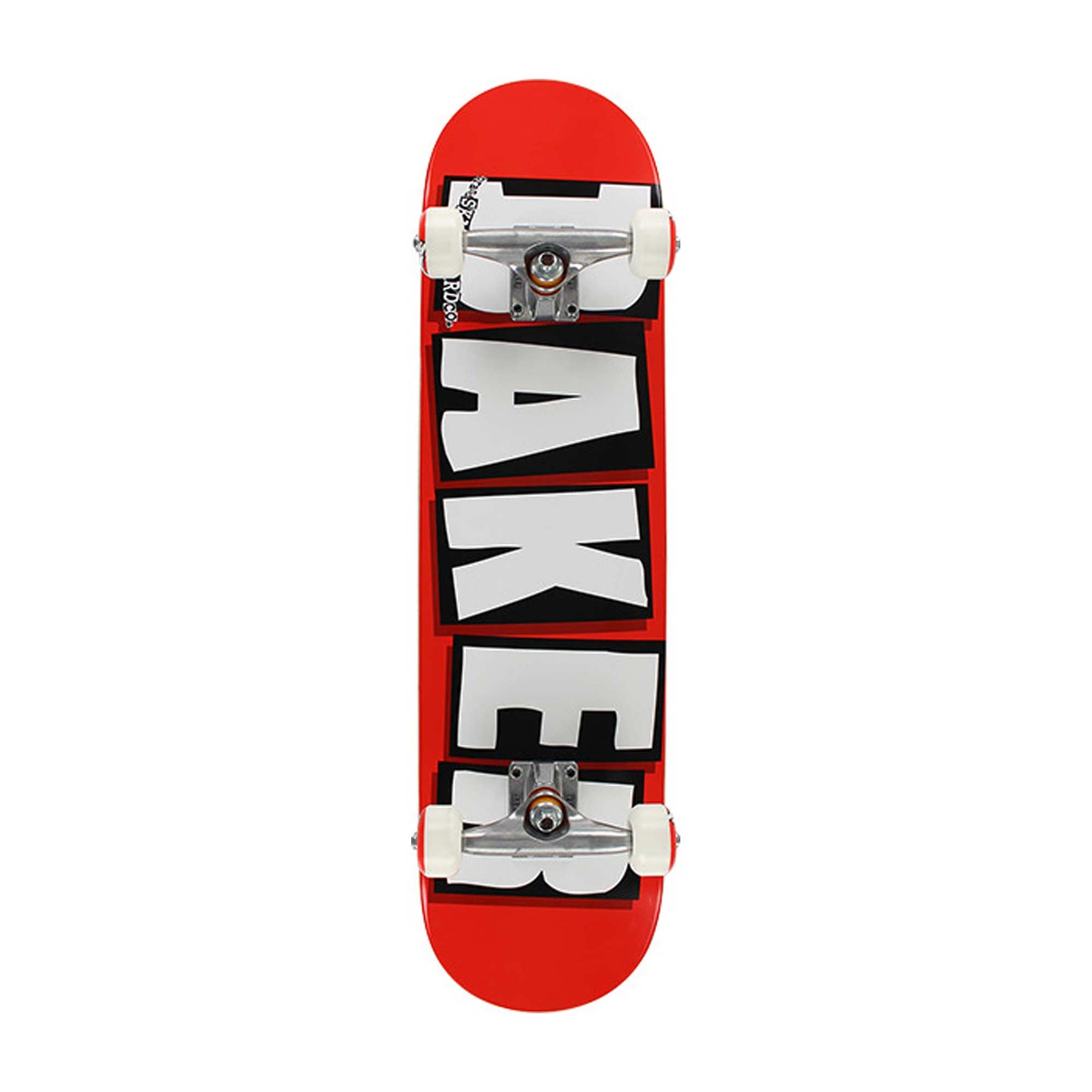 BAKER Complete BRAND LOGO WHT (red/white)Skateboard 8.25, red/white 8.2''