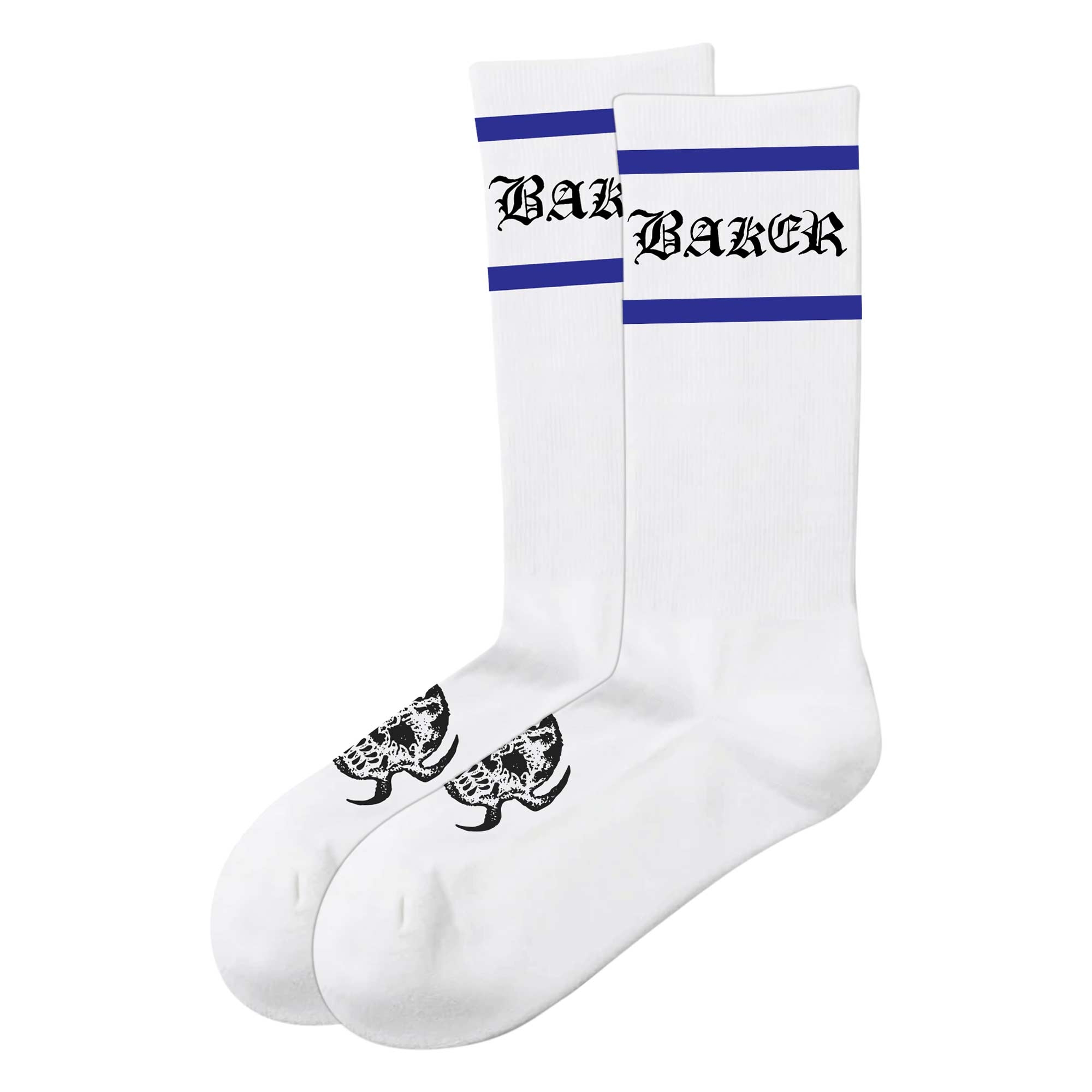 BAKER Socks OLDE 1-Pair, white