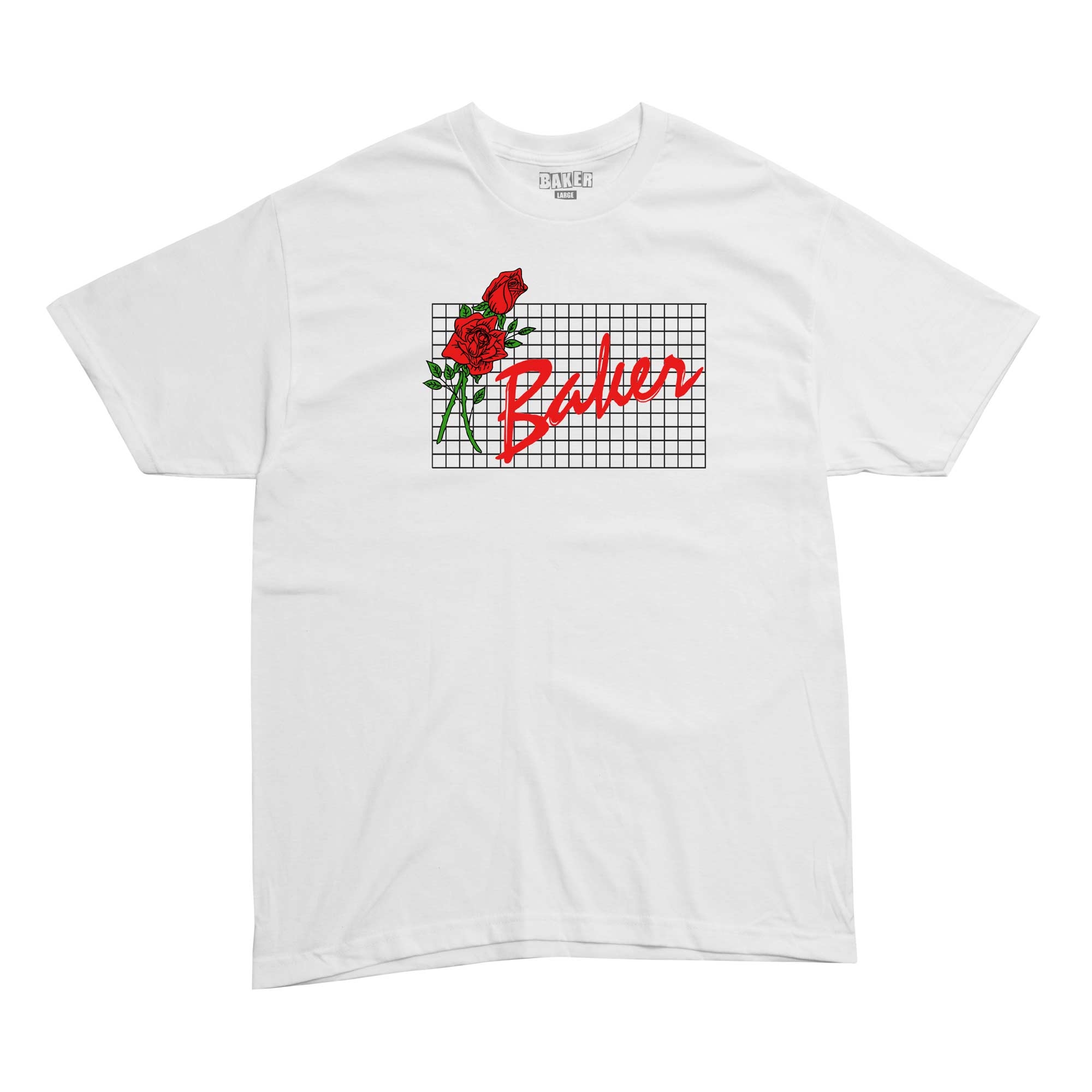 BAKER T-Shirt ROSES white