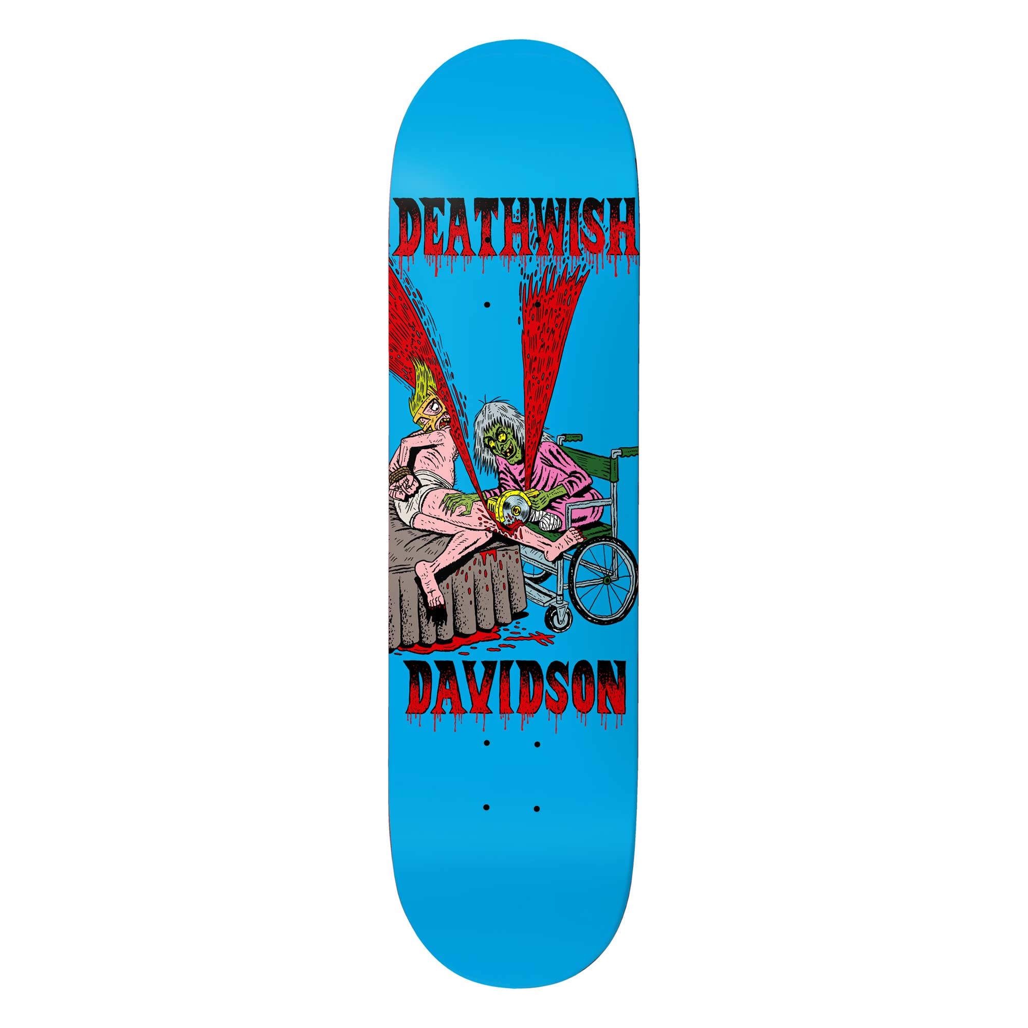 DEATHWISH Deck DOMESTIC BATTERY JU 8.125, blue 8.1''