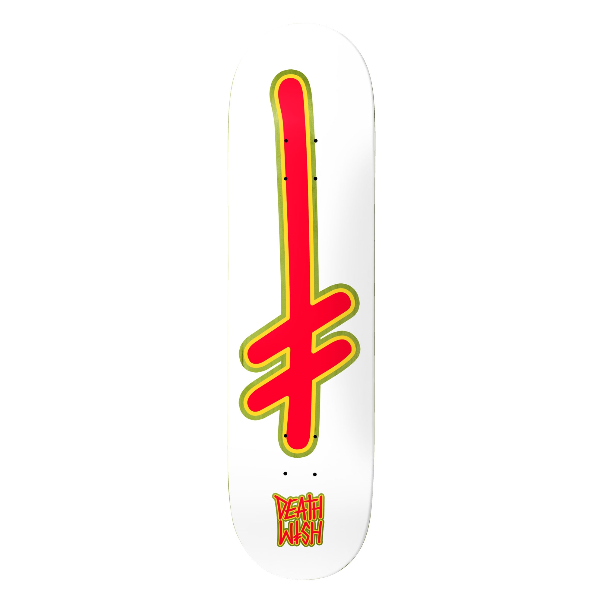 DEATHWISH Deck GANG LOGO ATTITUDE 8.25, white 8.2''