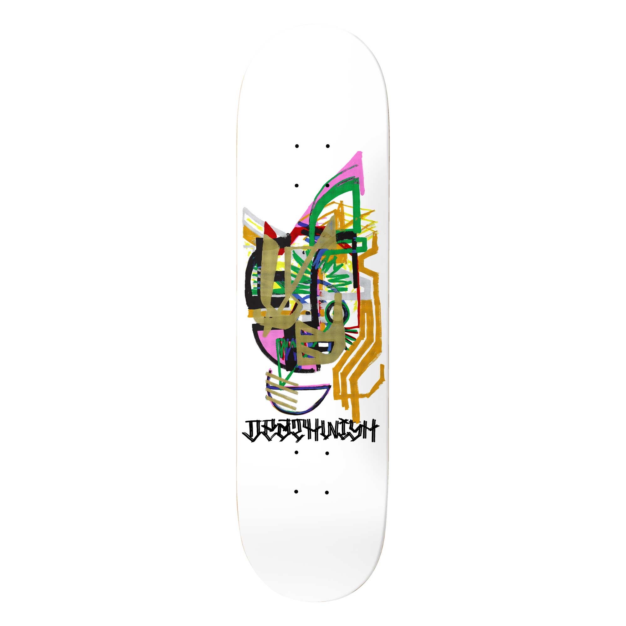 DEATHWISH Deck GOLD MASK DECK JD 8.475, white 8.4''