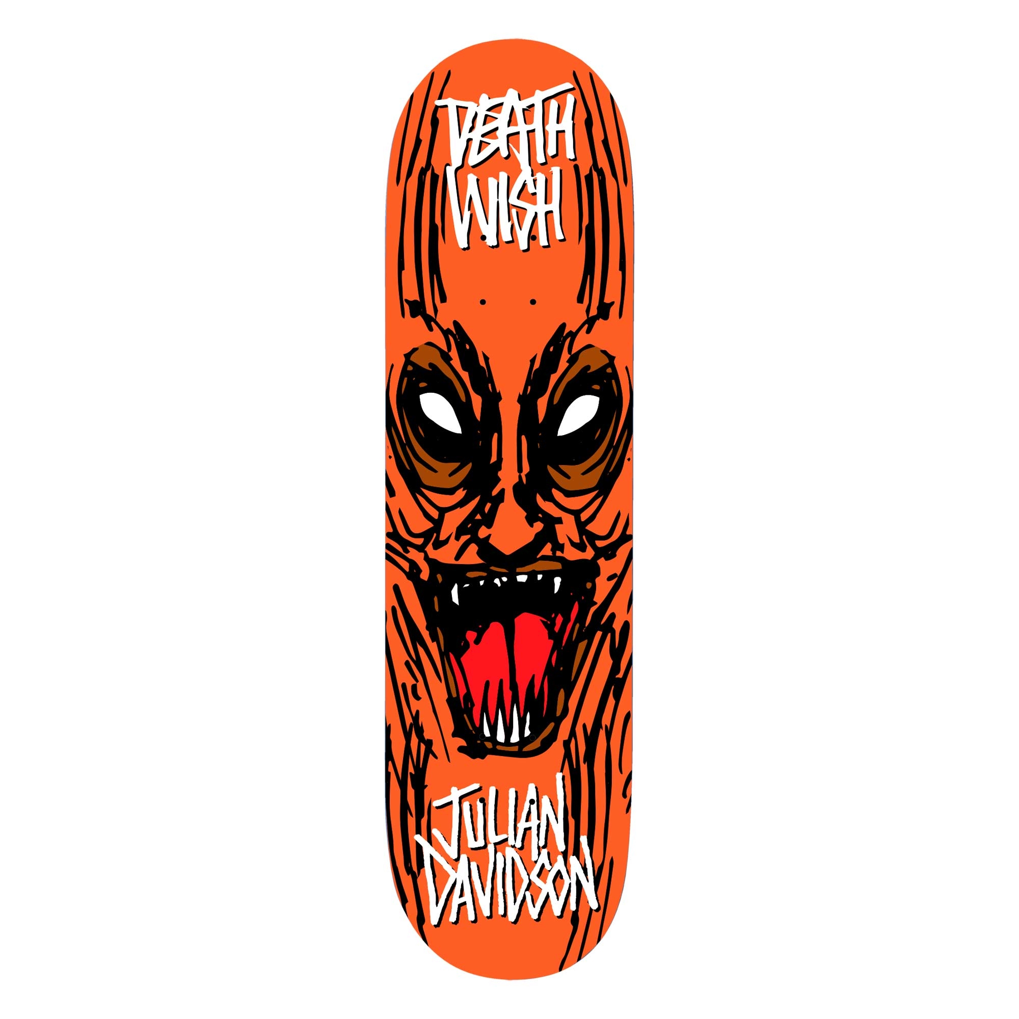 DEATHWISH Deck MACABRE JU 8.125, orange 8.1''