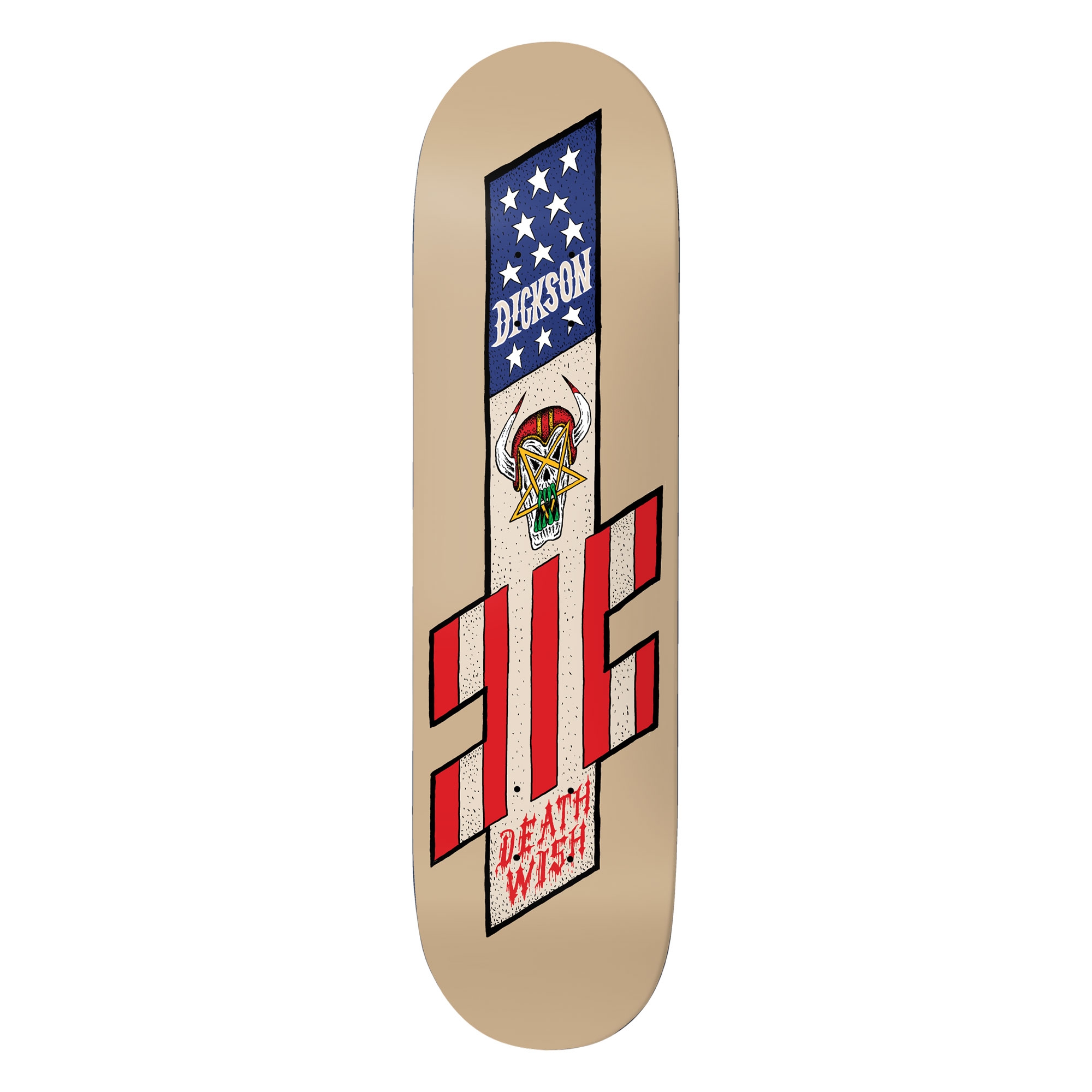 DEATHWISH Deck NIGHTMARE CITY JD 8.125, tan 8.1''