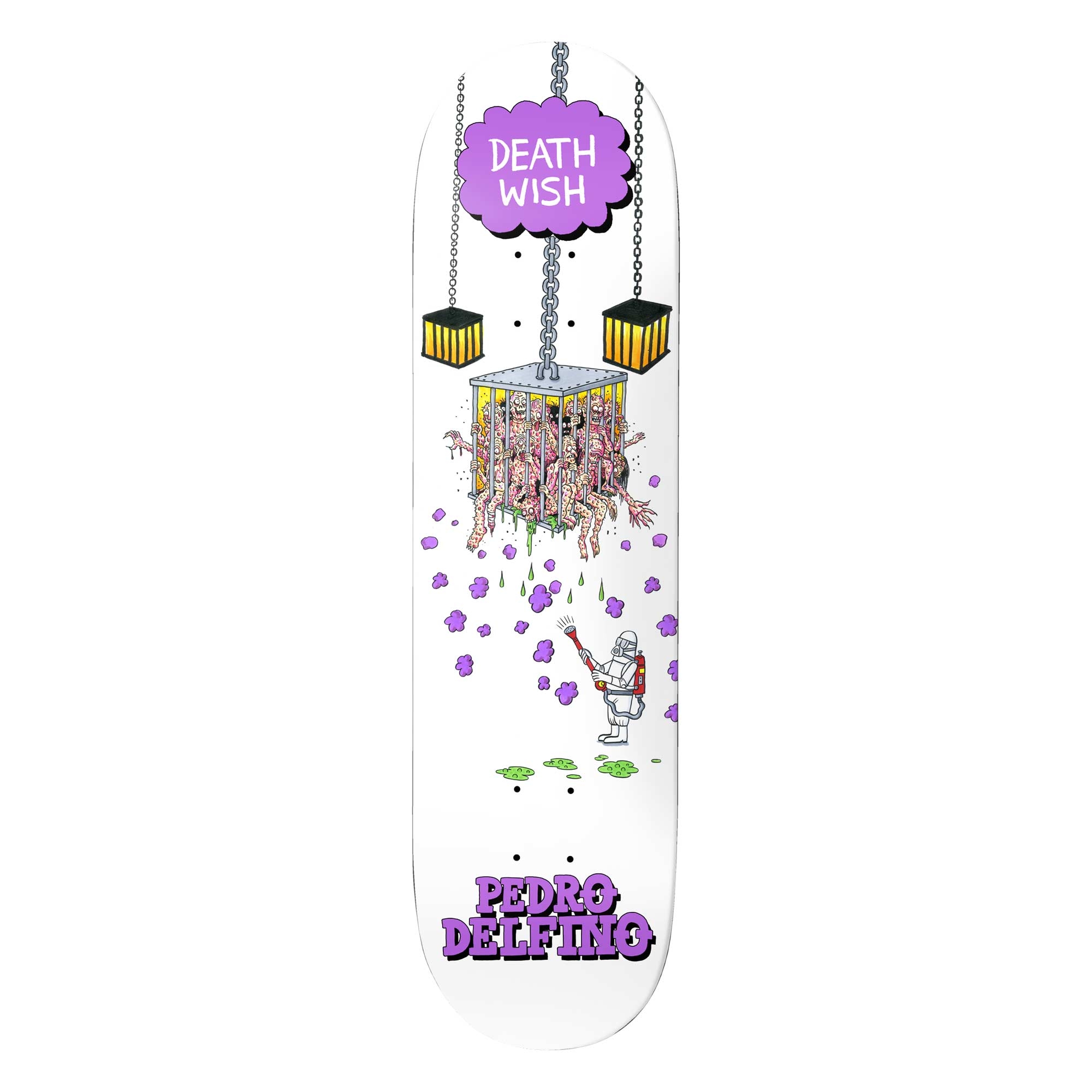 DEATHWISH Deck QUARANTINE PD 8.125, white 8.1''