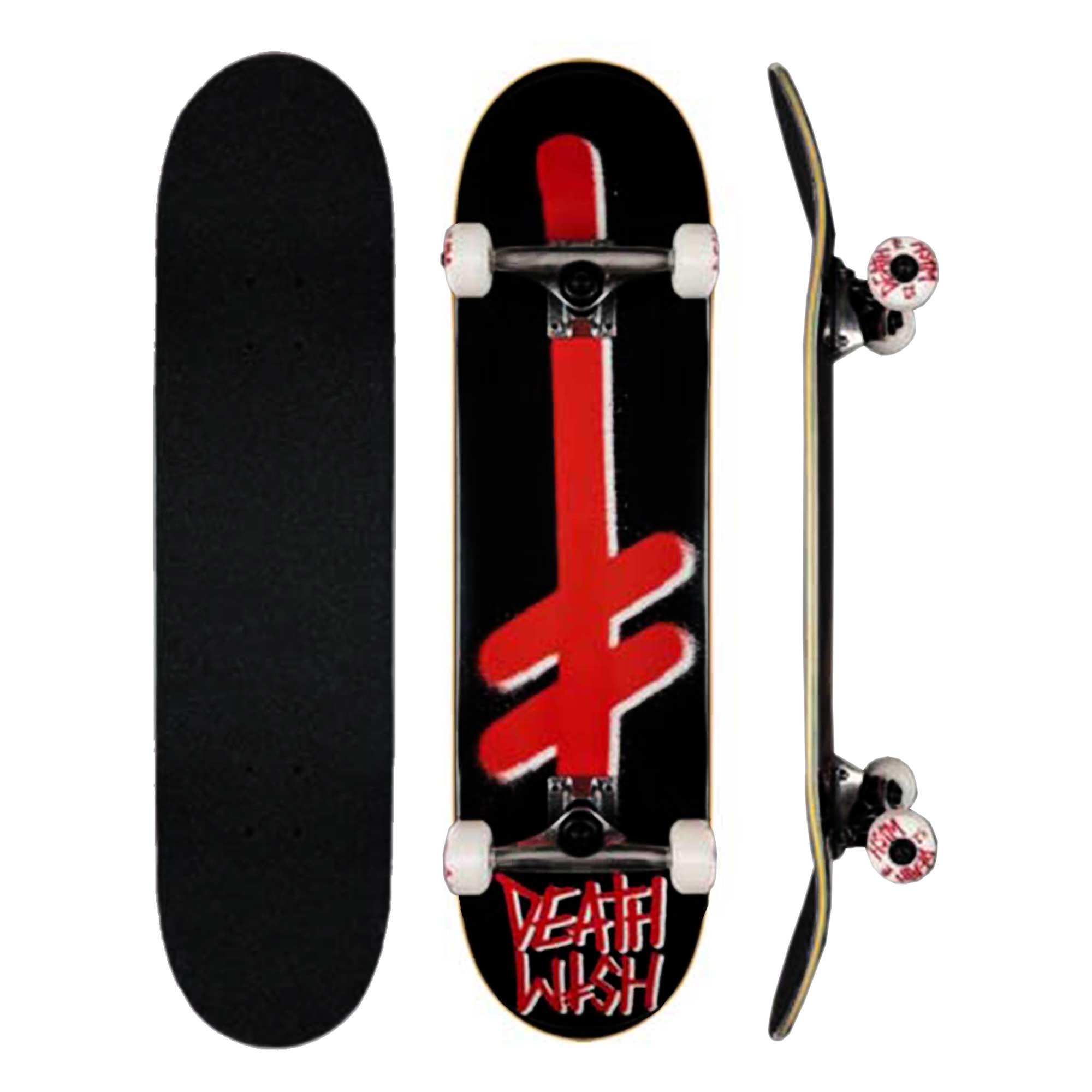 "DEATHWISH Complete GANG LOGO BLK/RED Skateboard 7.7", black/red 7.7''"