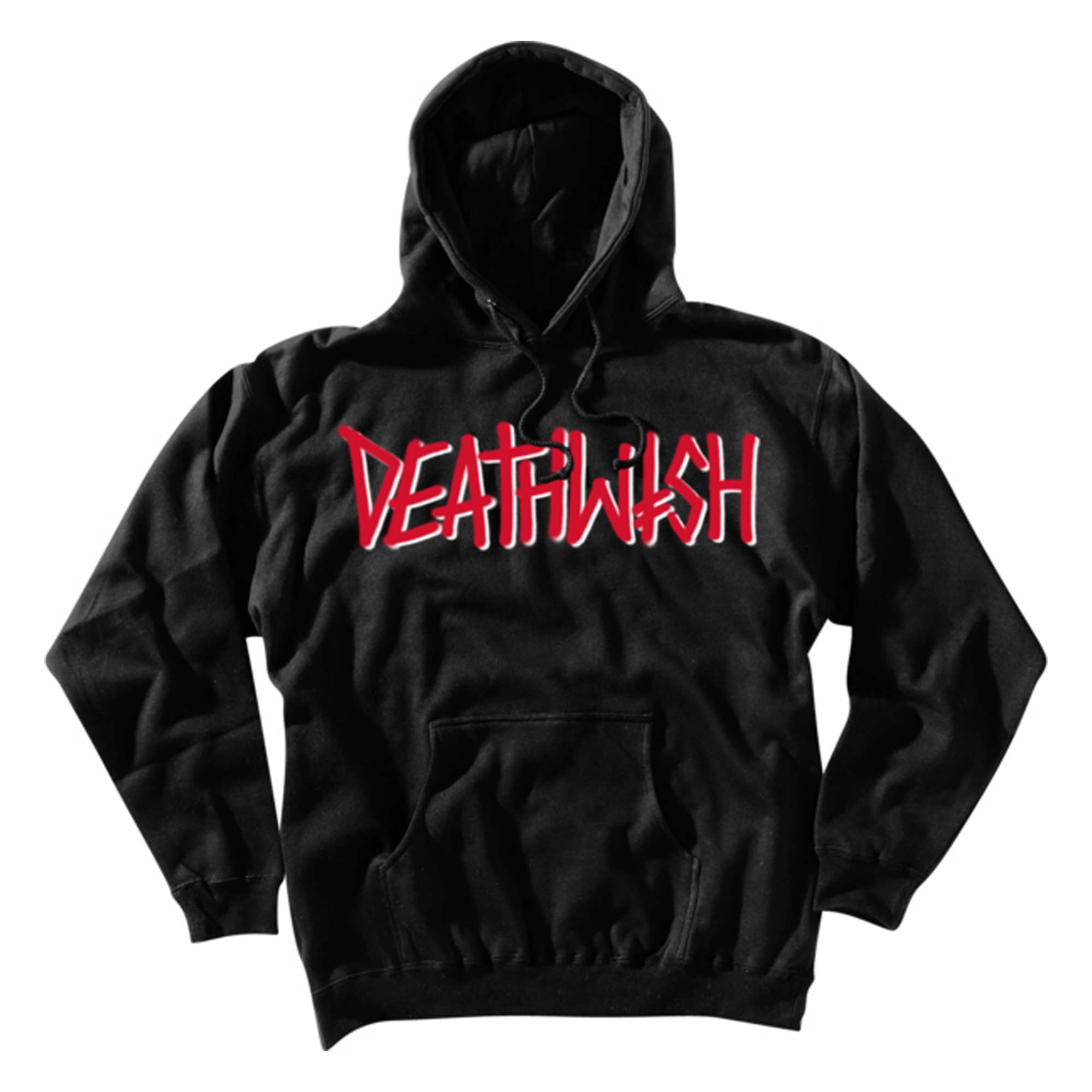 DEATHWISH Sweat DEATHSPRAY Hooded black/red