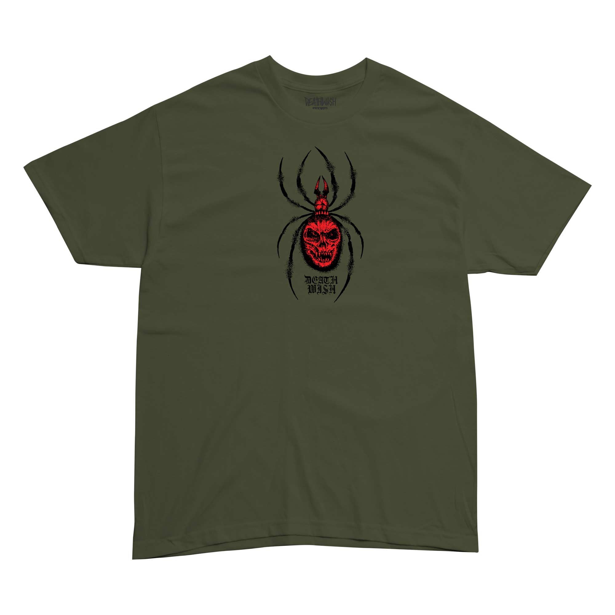 DEATHWISH T-Shirt ARACHNOPHOBIA military green
