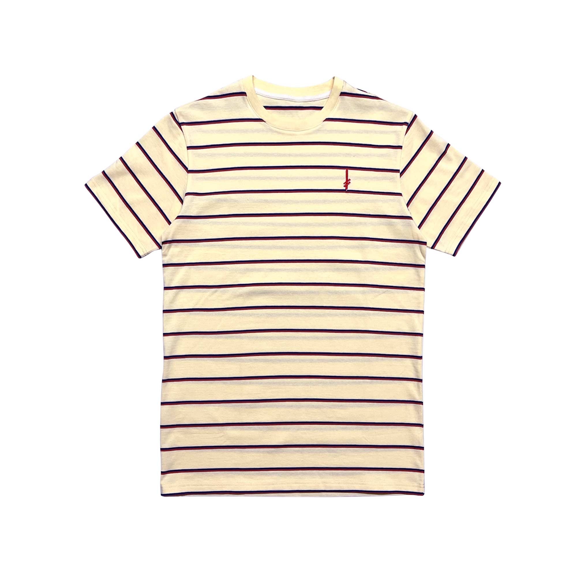 DEATHWISH T-Shirt GANG LOGO STRIPE cream