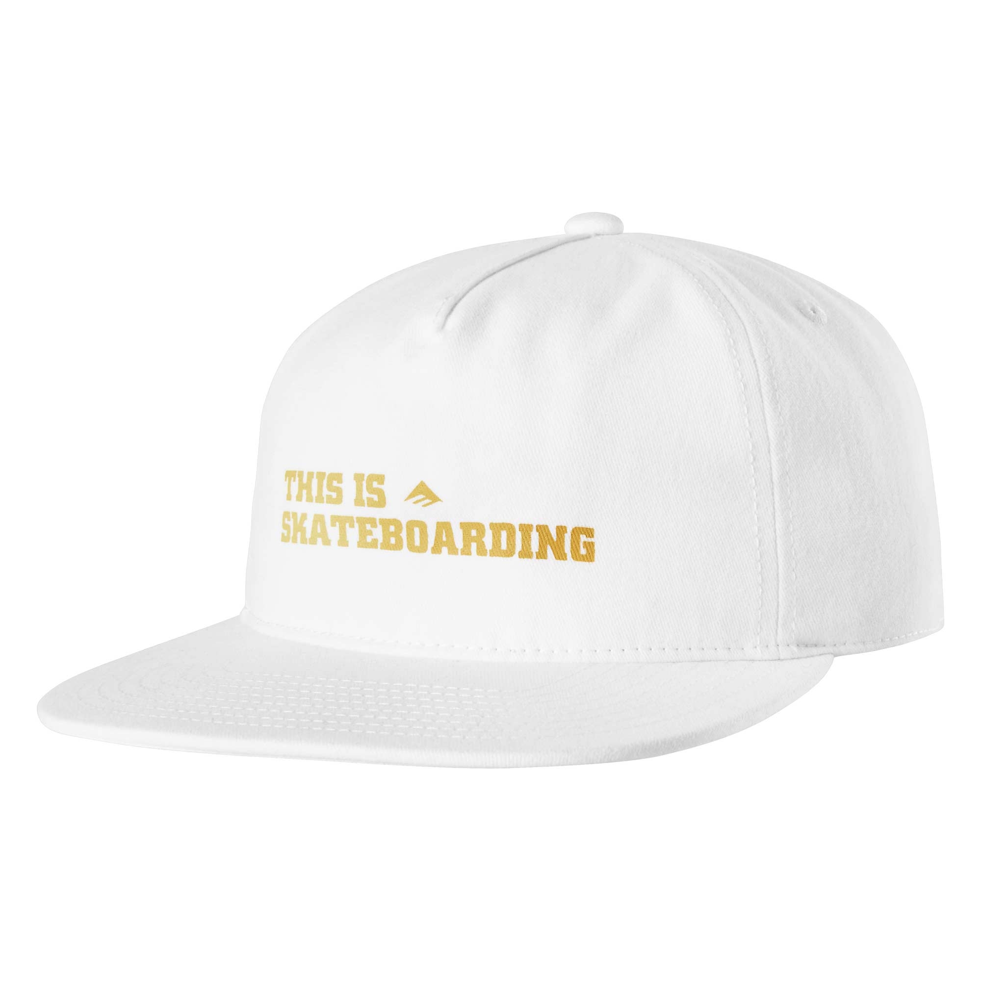 EMERICA Cap THIS IS SKATEBOARDING SNAPBACK, white