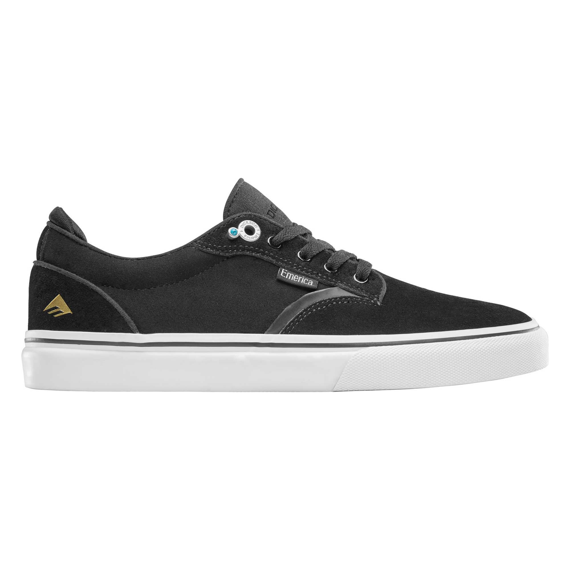 EMERICA Shoe DICKSON bla/whi/gol black/white/gold