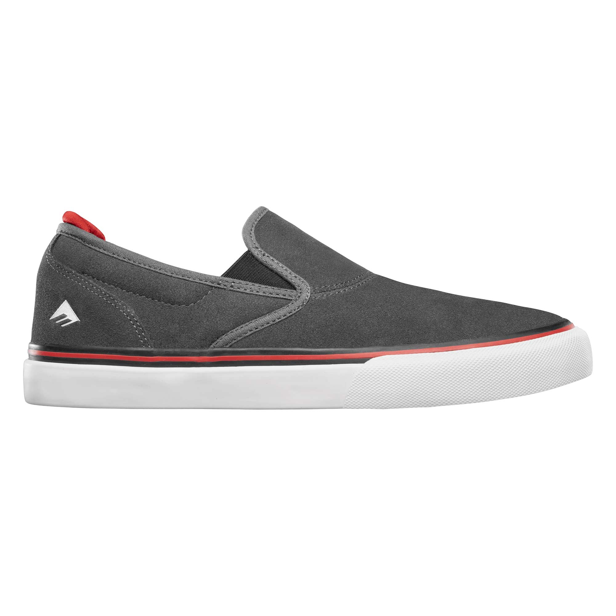EMERICA Shoe WINO G6 SLIP-ON dar grey/bla/red dark grey/black/red