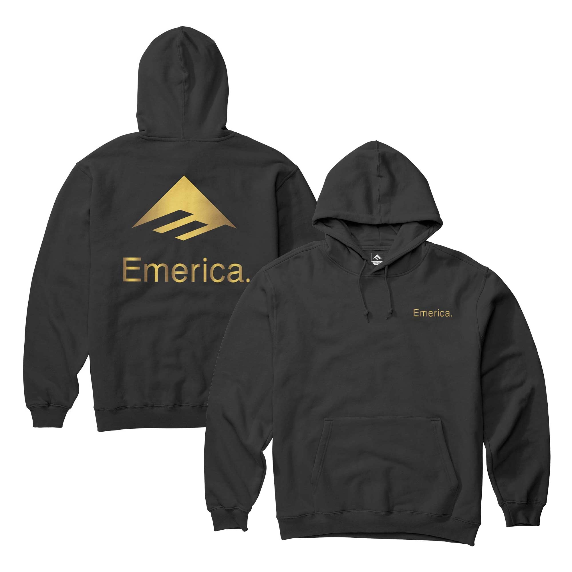 EMERICA Sweat LOCKUP HOODIE black/gold