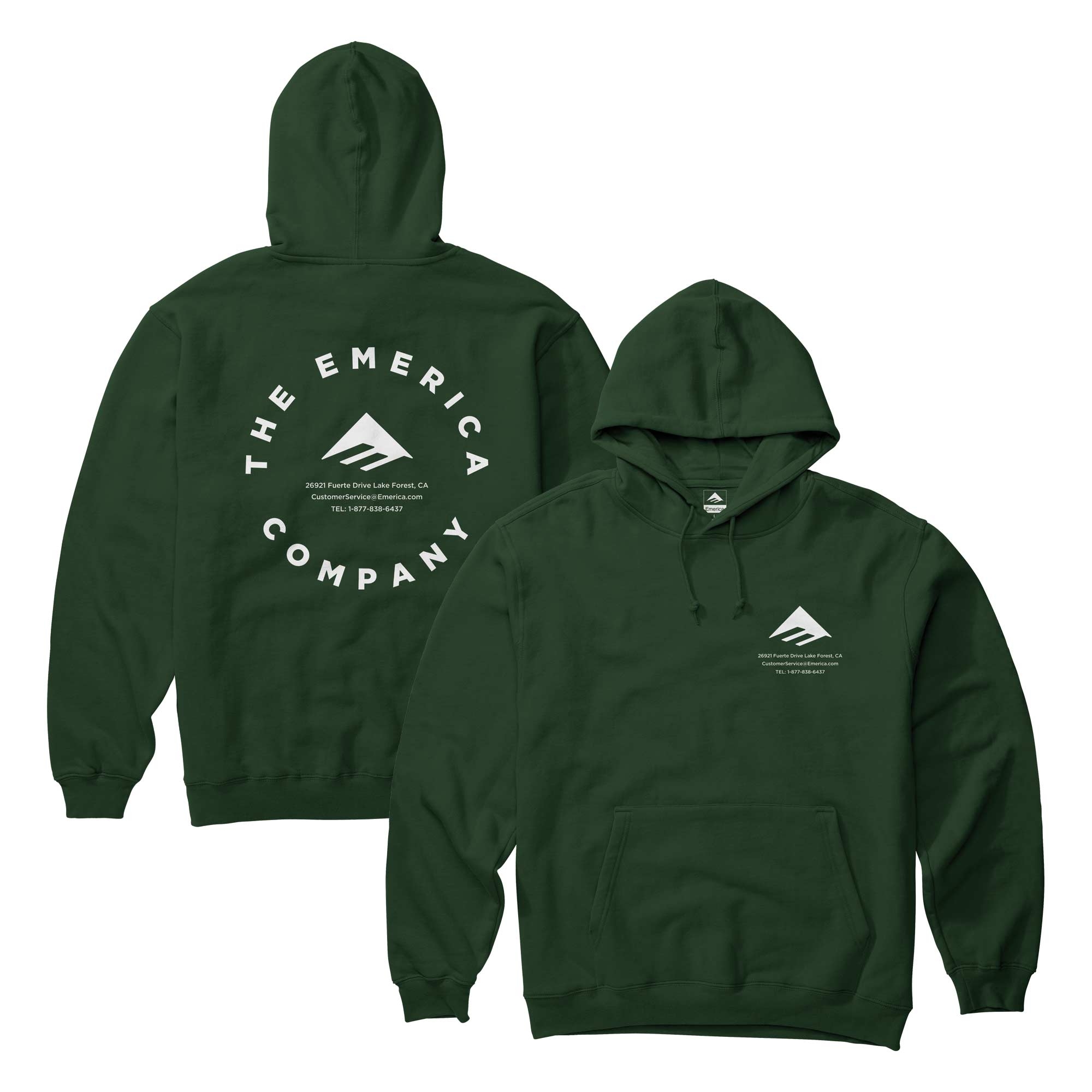 EMERICA Sweat LOGO LOCKUP hunter green