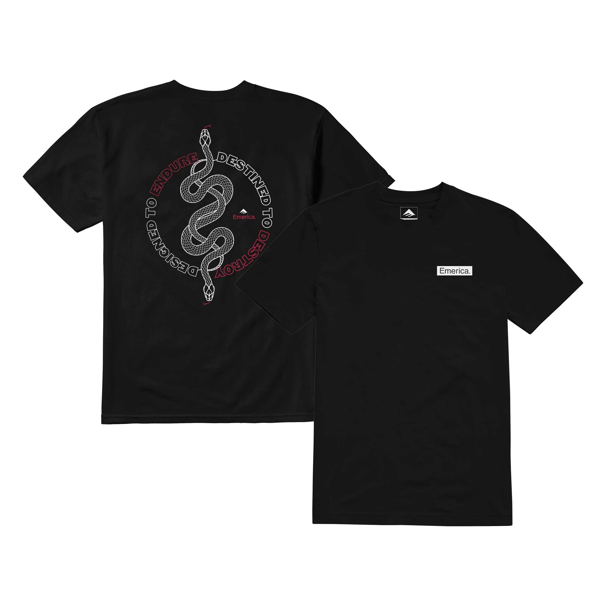 EMERICA T-Shirt ENDURE DESTROY S/S black