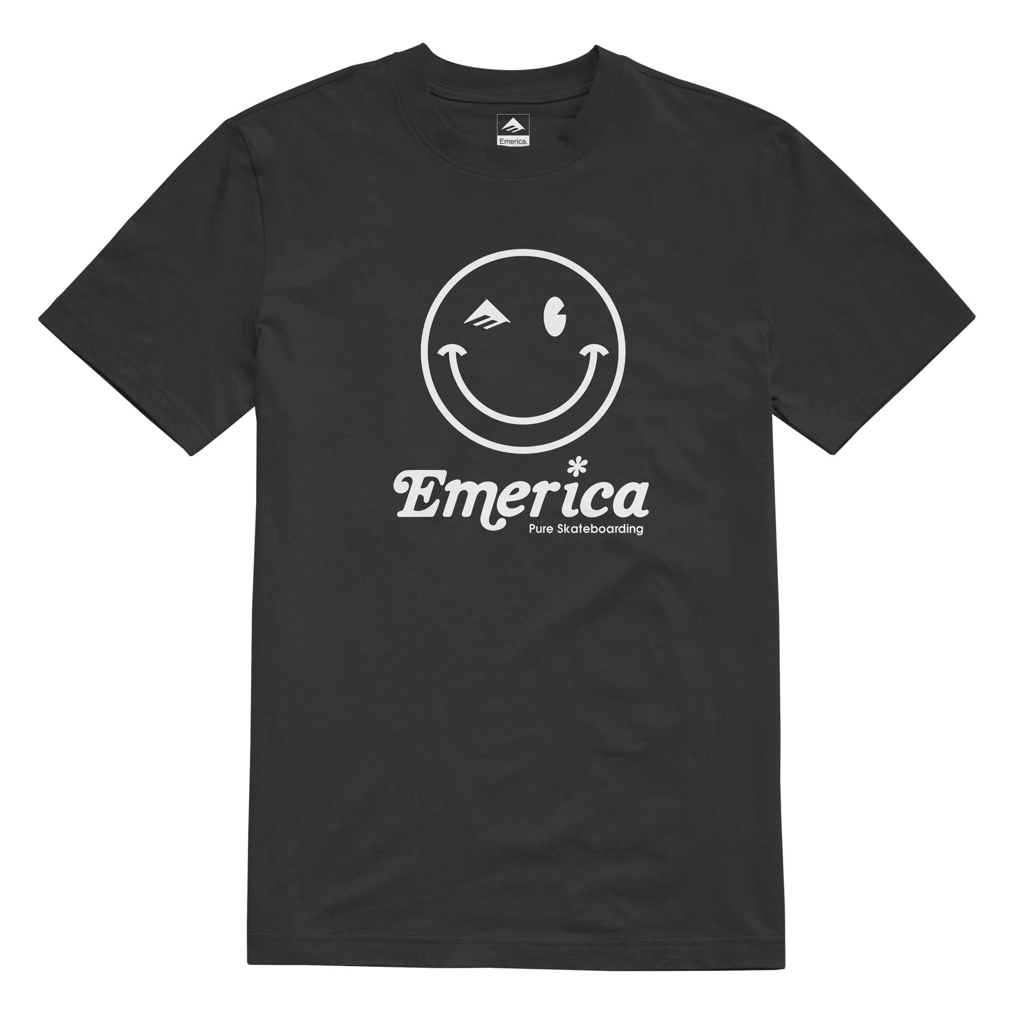 EMERICA T-Shirt HAPPY FACE black