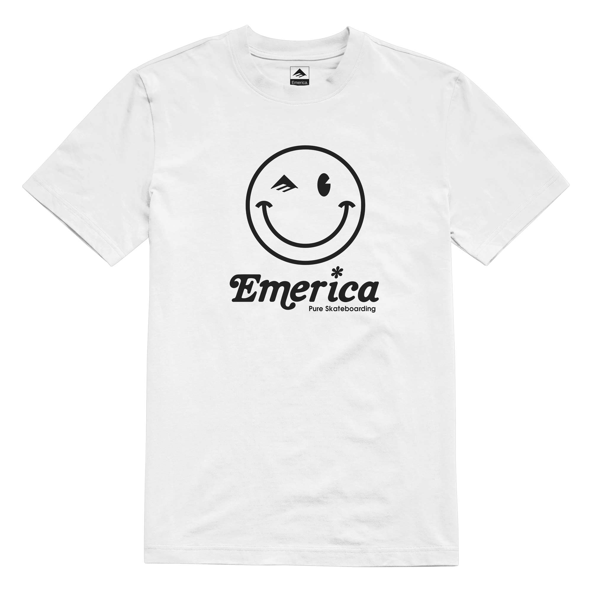 EMERICA T-Shirt HAPPY FACE white