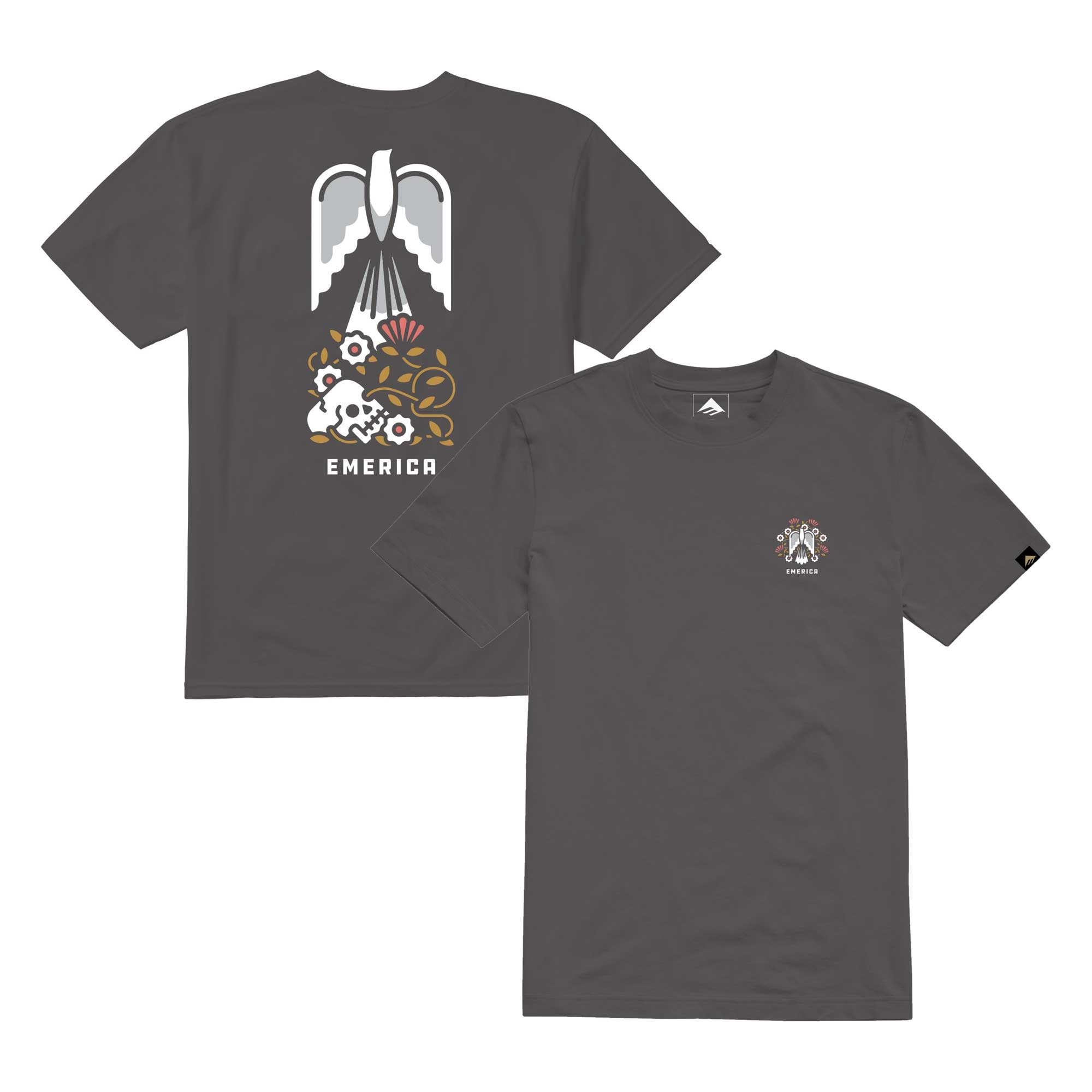 EMERICA T-Shirt SASHA BARR DOVE black (charcoal)