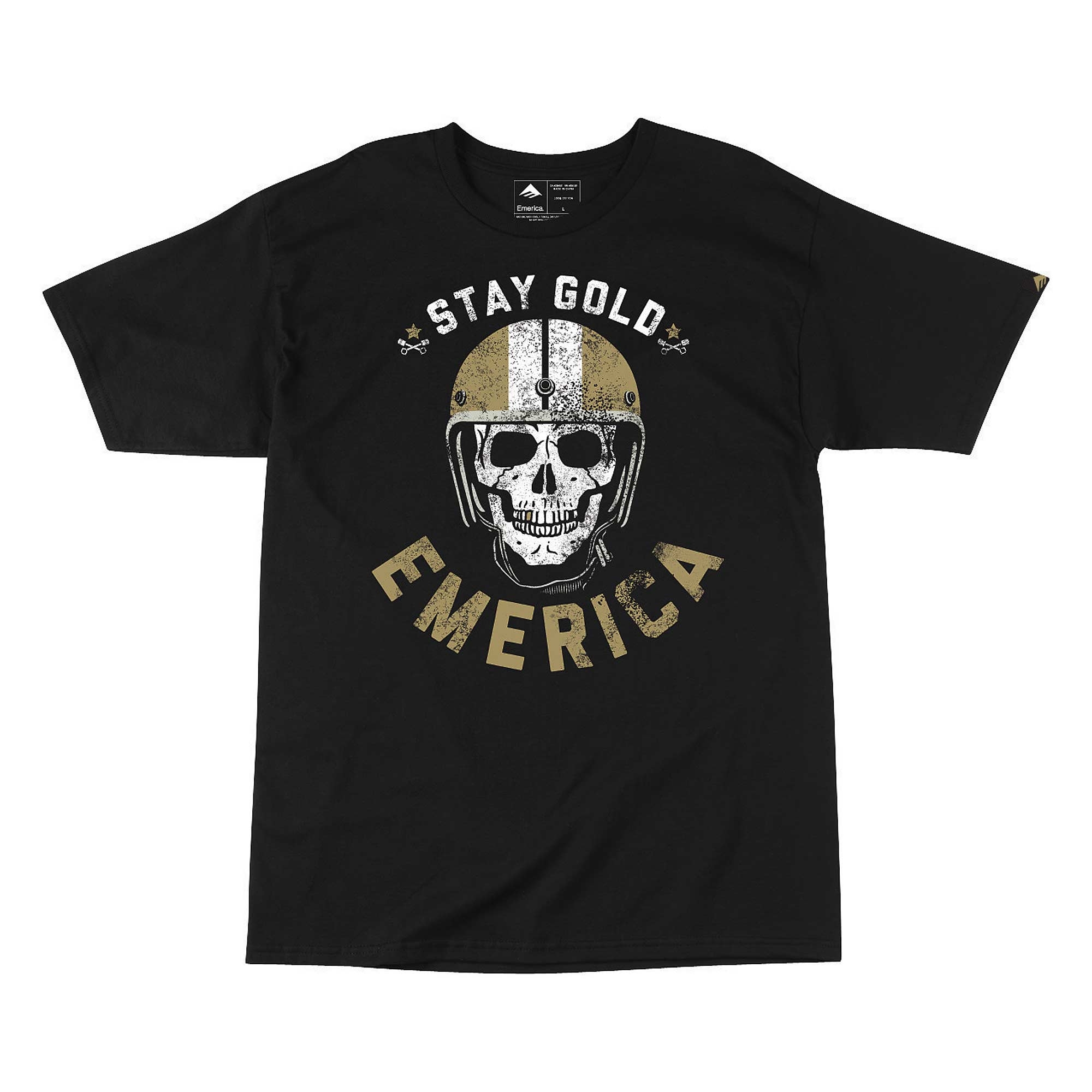 "EMERICA T-Shirt SKULL "FACES" S/S black"