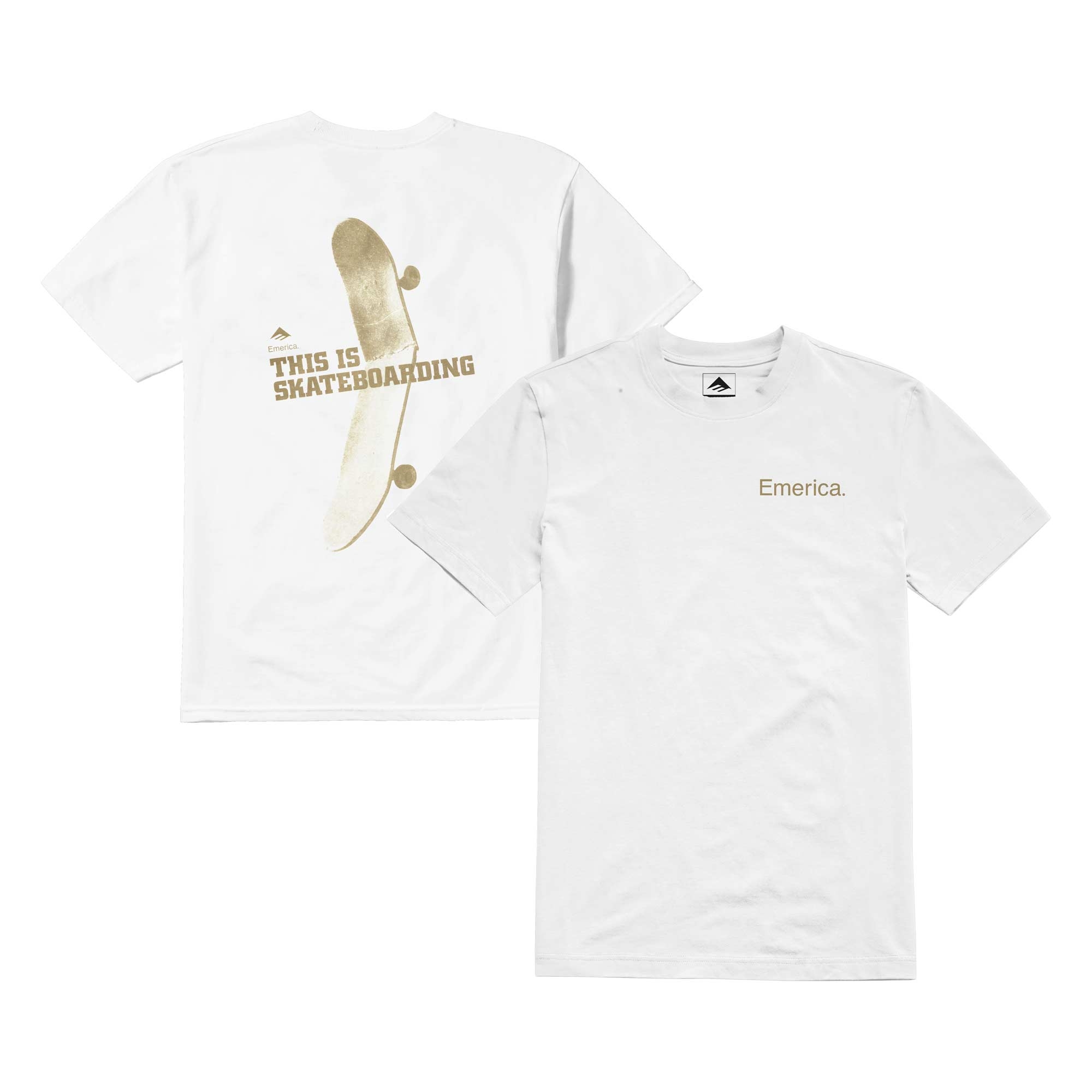 EMERICA T-Shirt THIS IS SKATEBOARDING S/S white