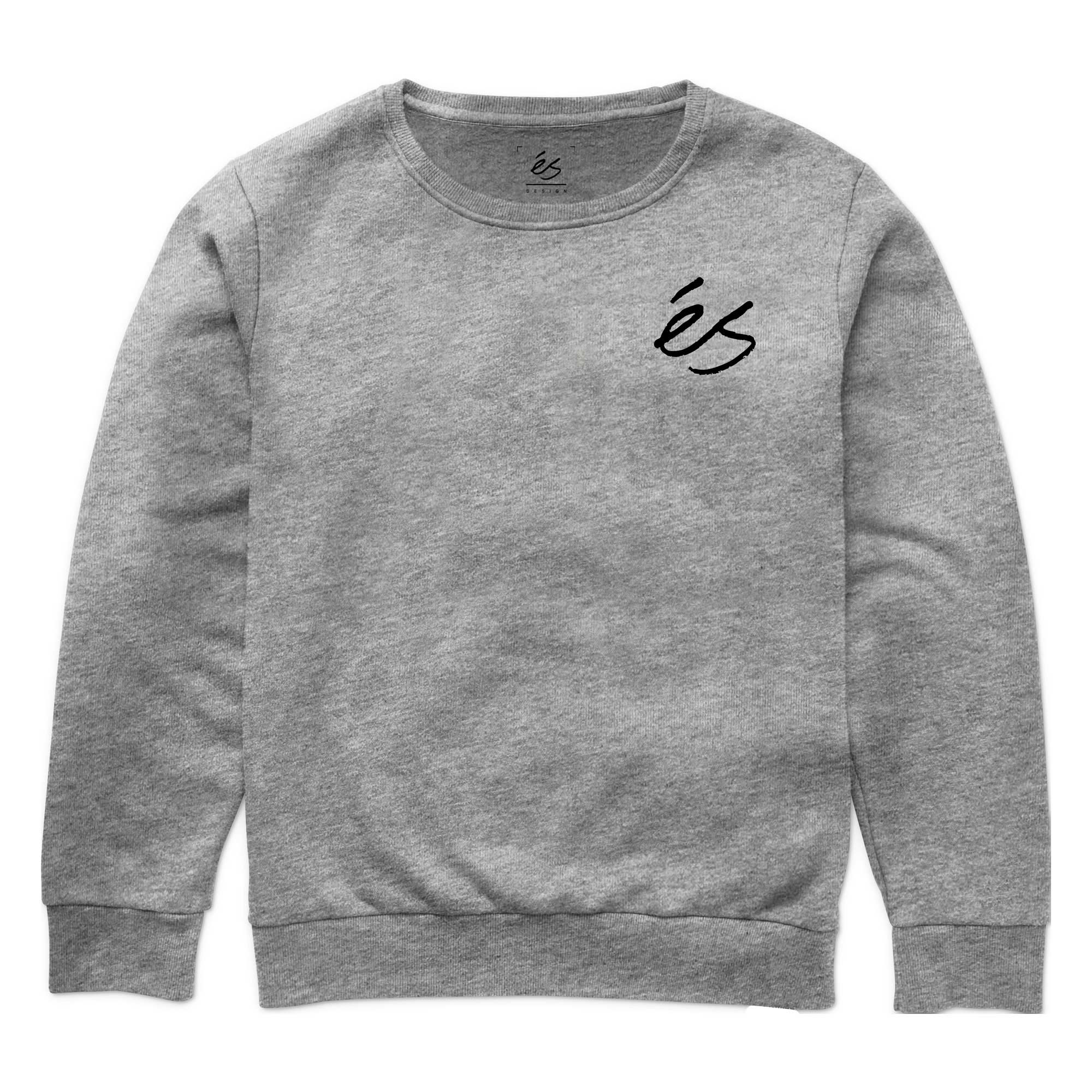 eS SKB Sweat MINI SCRIPT CREW grey/heather