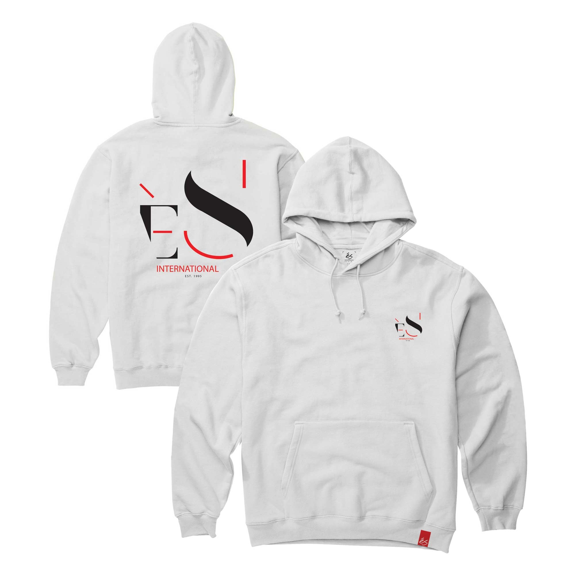 eS SKB Sweat CUTOUT HOOD white