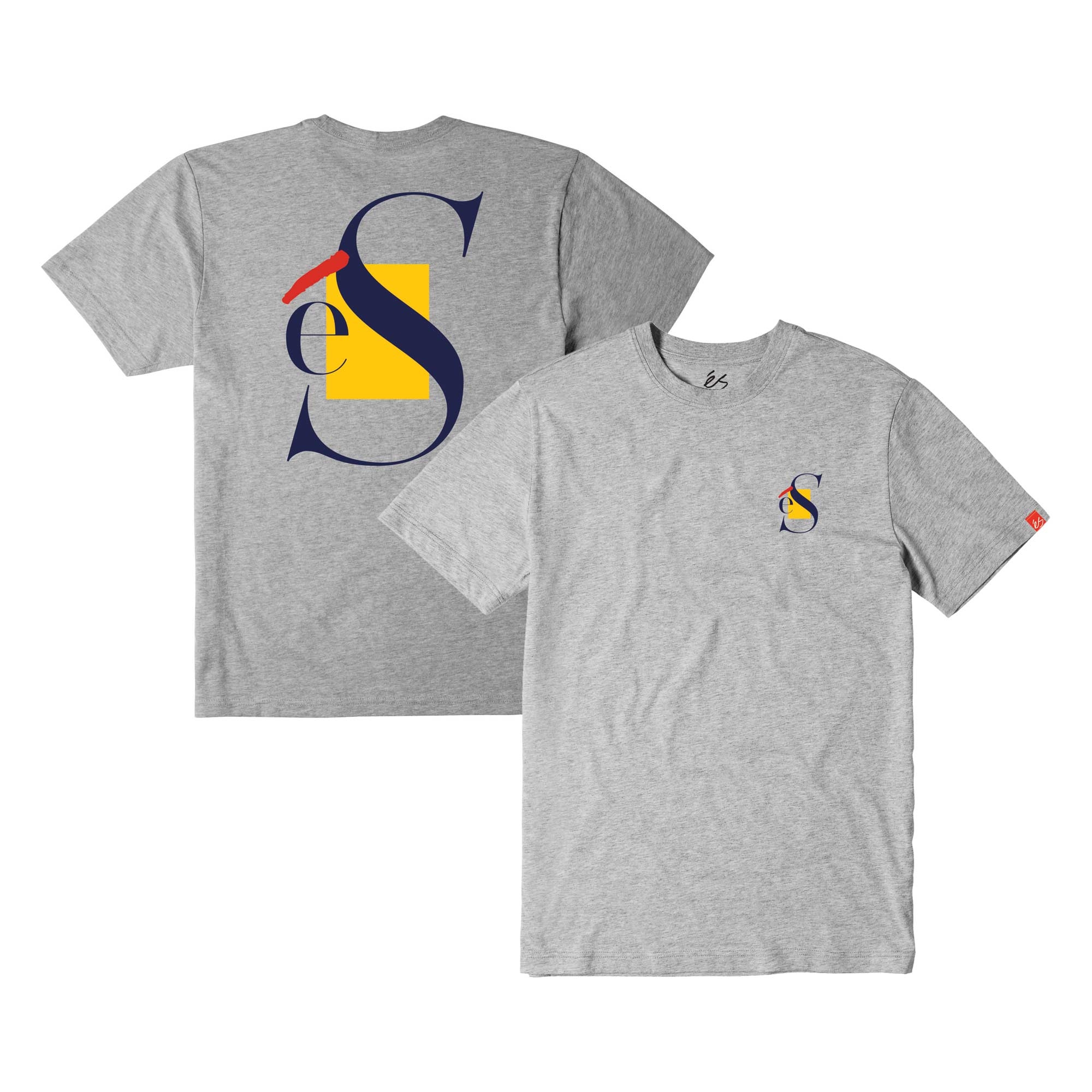 eS SKB T-Shirt LAYERS S/S grey/heather