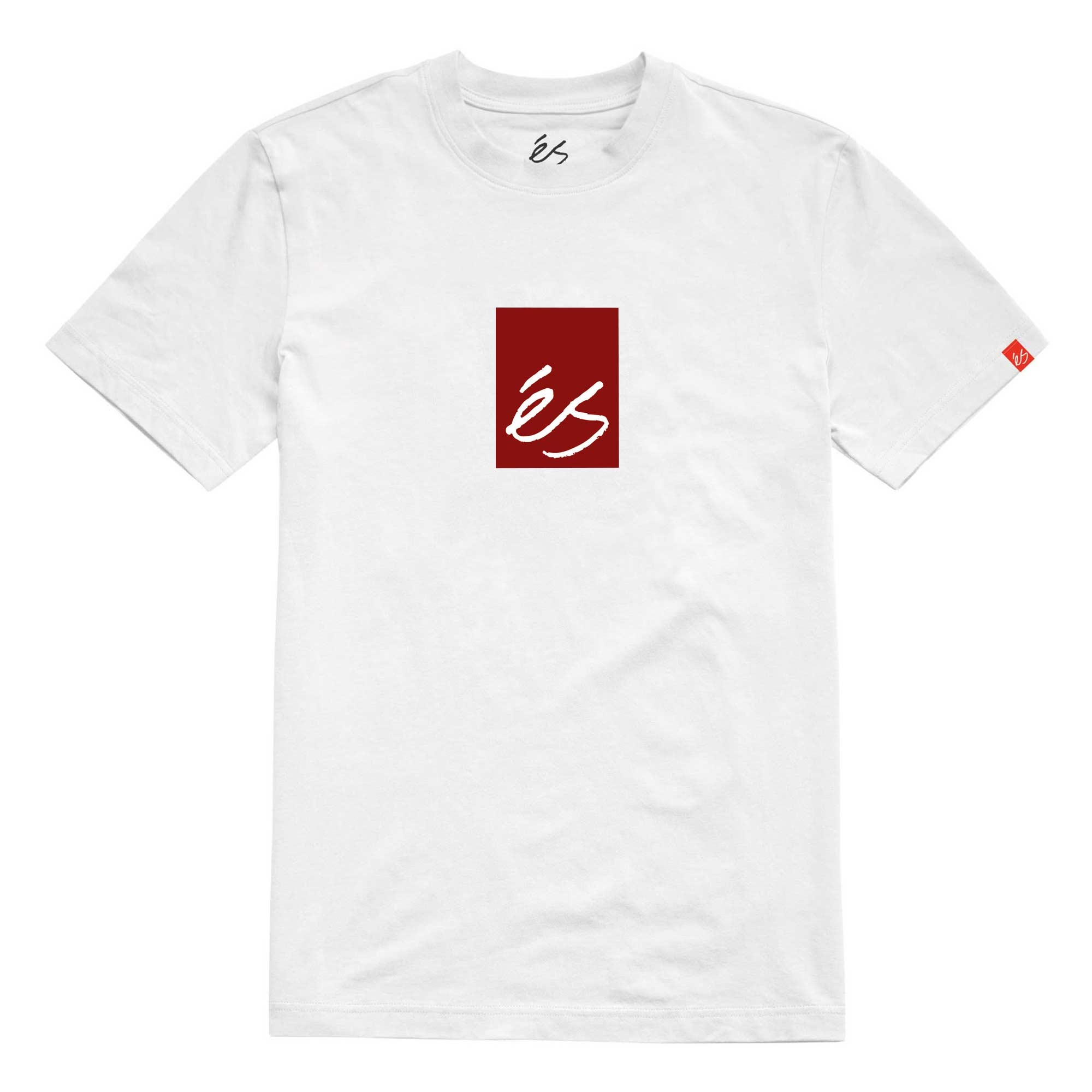 eS SKB T-Shirt MAIN BLOCK (klein) white