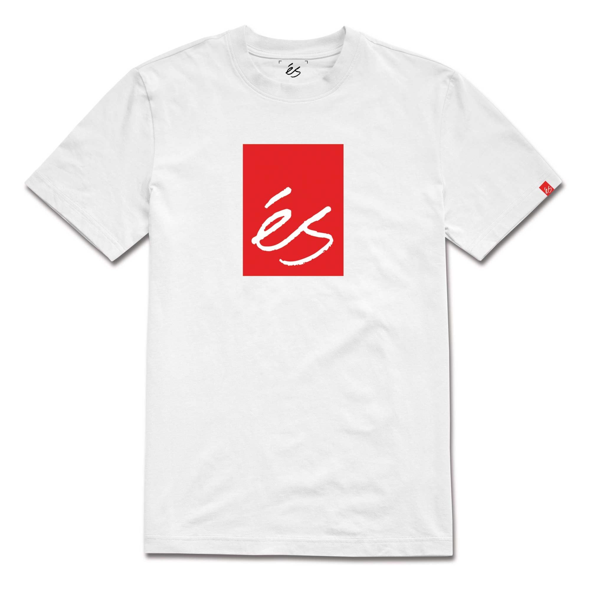 eS SKB T-Shirt MAIN BLOCK 2 (groß hell) white/red