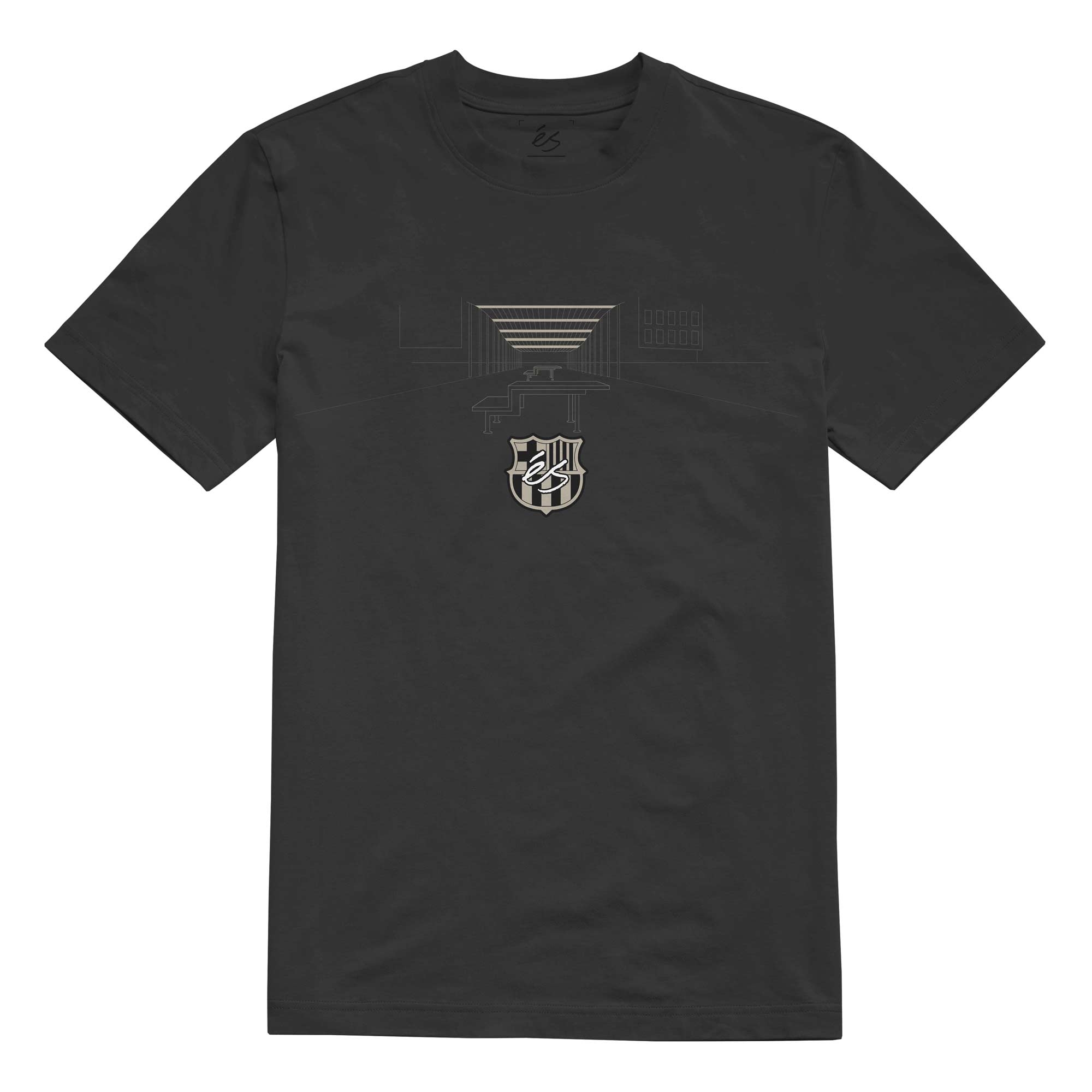 eS SKB T-Shirt SANTS charcoal