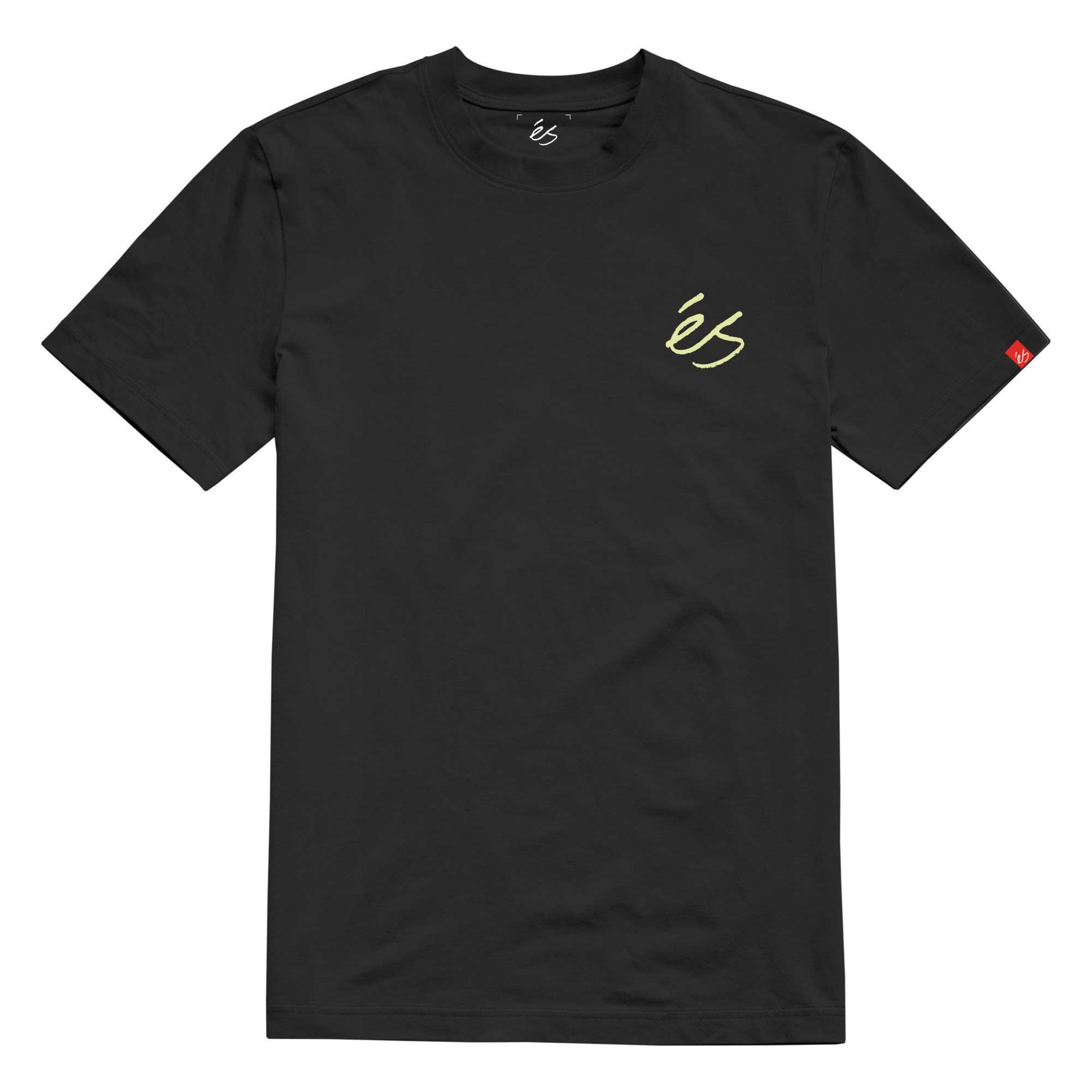 eS SKB T-Shirt SCRIPT OVERDYE black