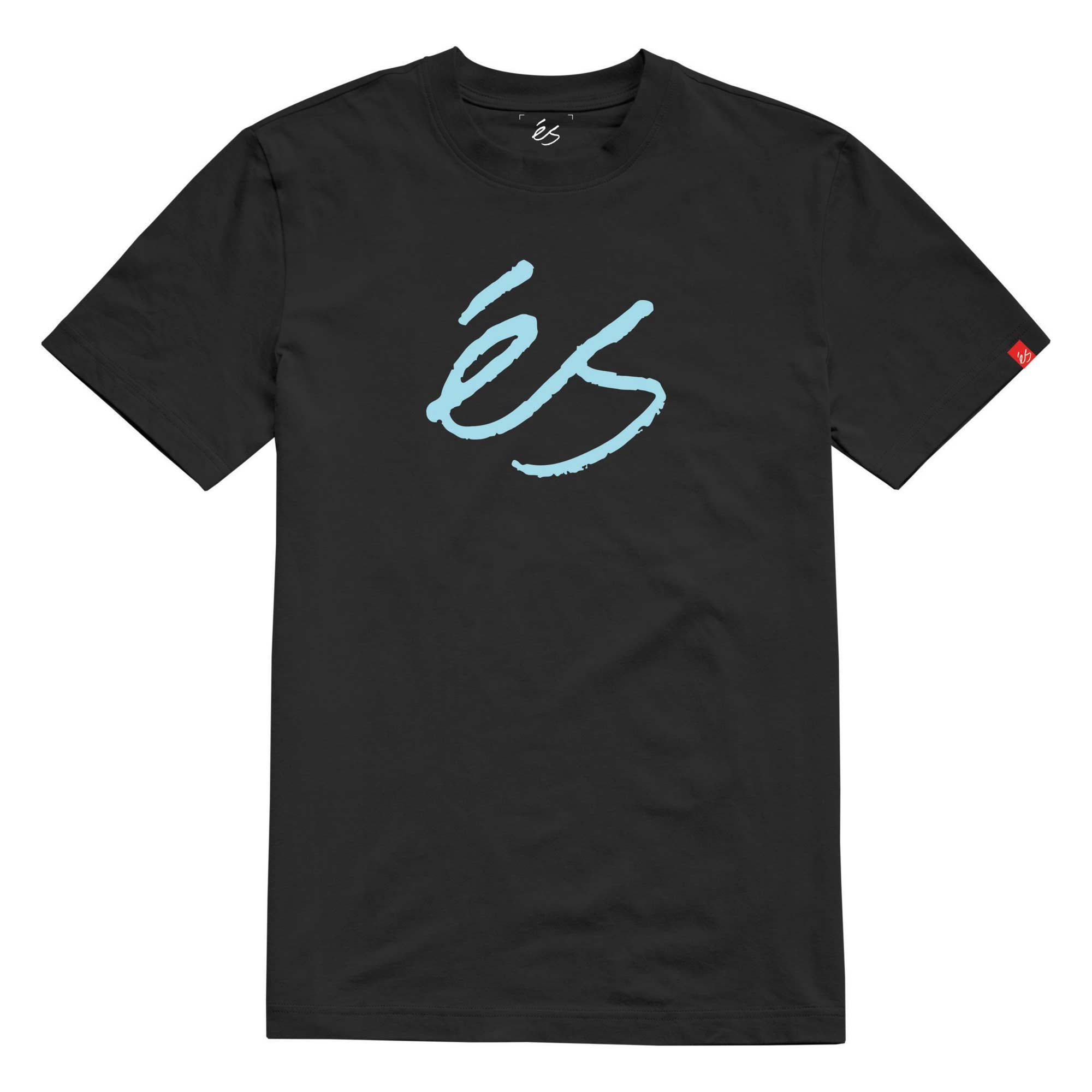 eS SKB T-Shirt SCRIPT MID black/blue