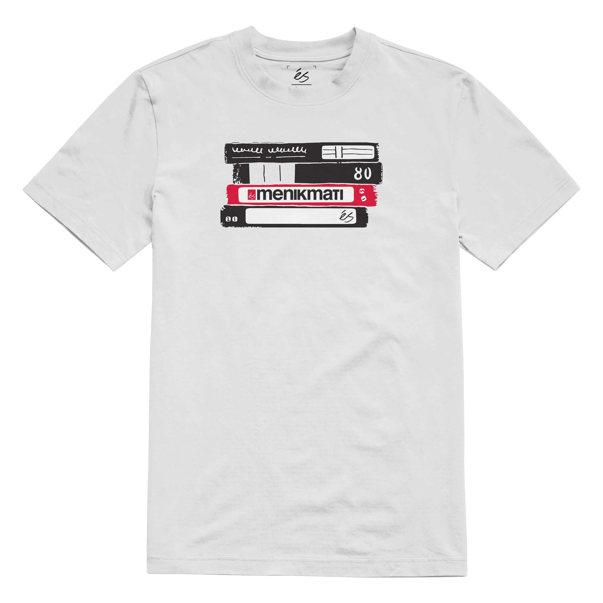 eS SKB T-Shirt VHS white