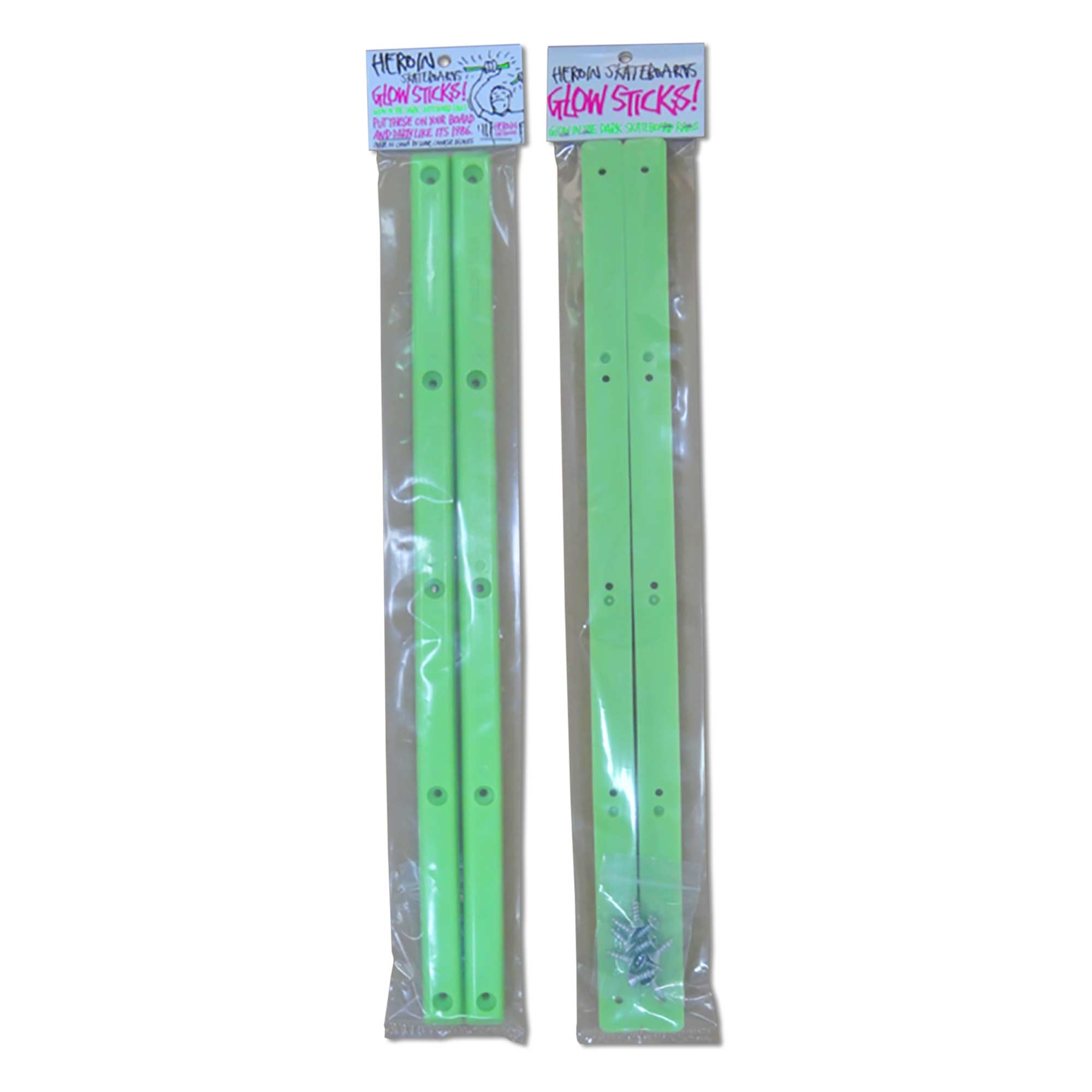 HEROIN Rails Glow Sticks, green/yellow -