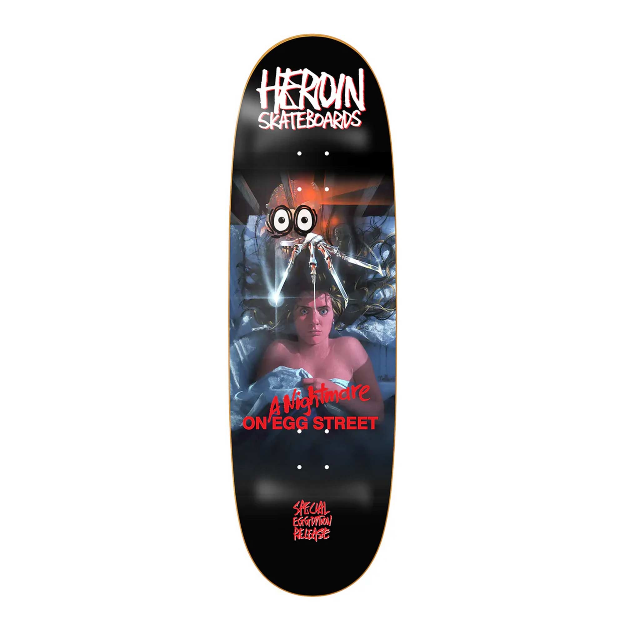 HEROIN Deck A NIGHTMARE ON EGG STREET 9.875, assorted 9.8''