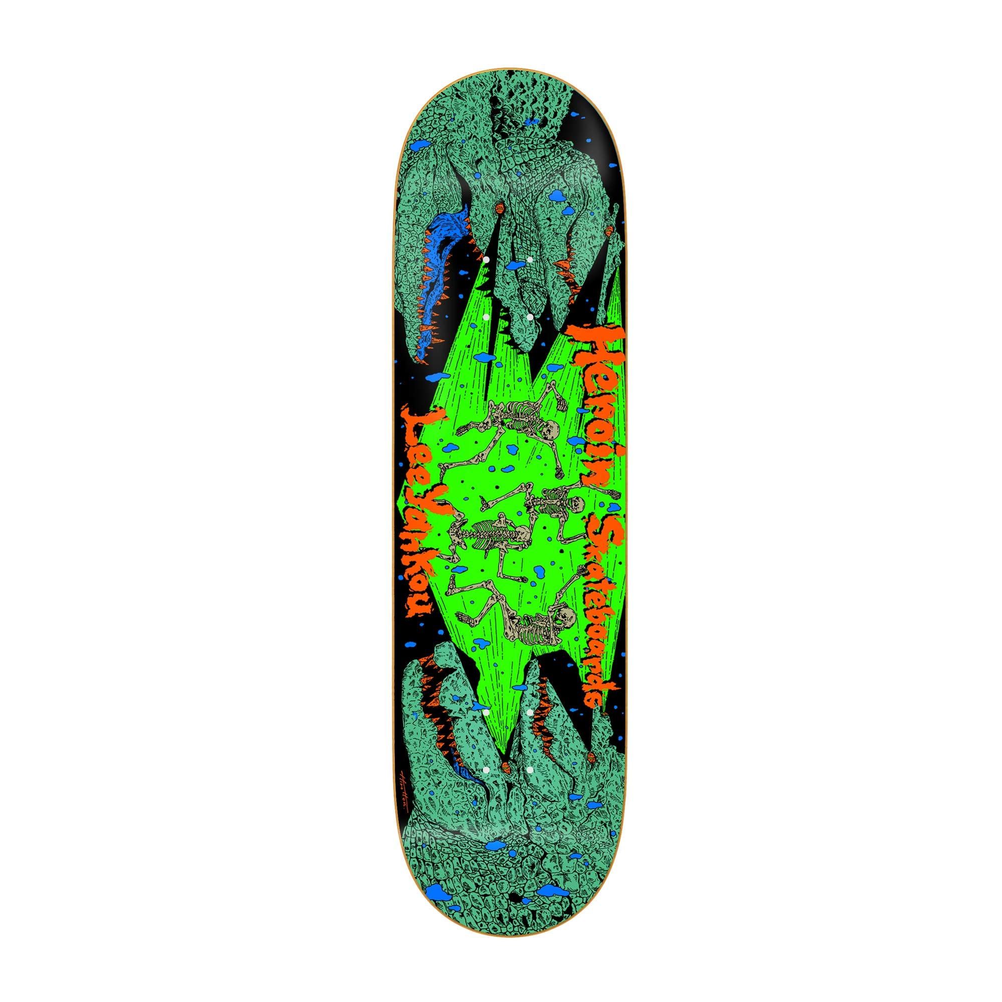 HEROIN Deck CROC LY 8.25, green 8.2''