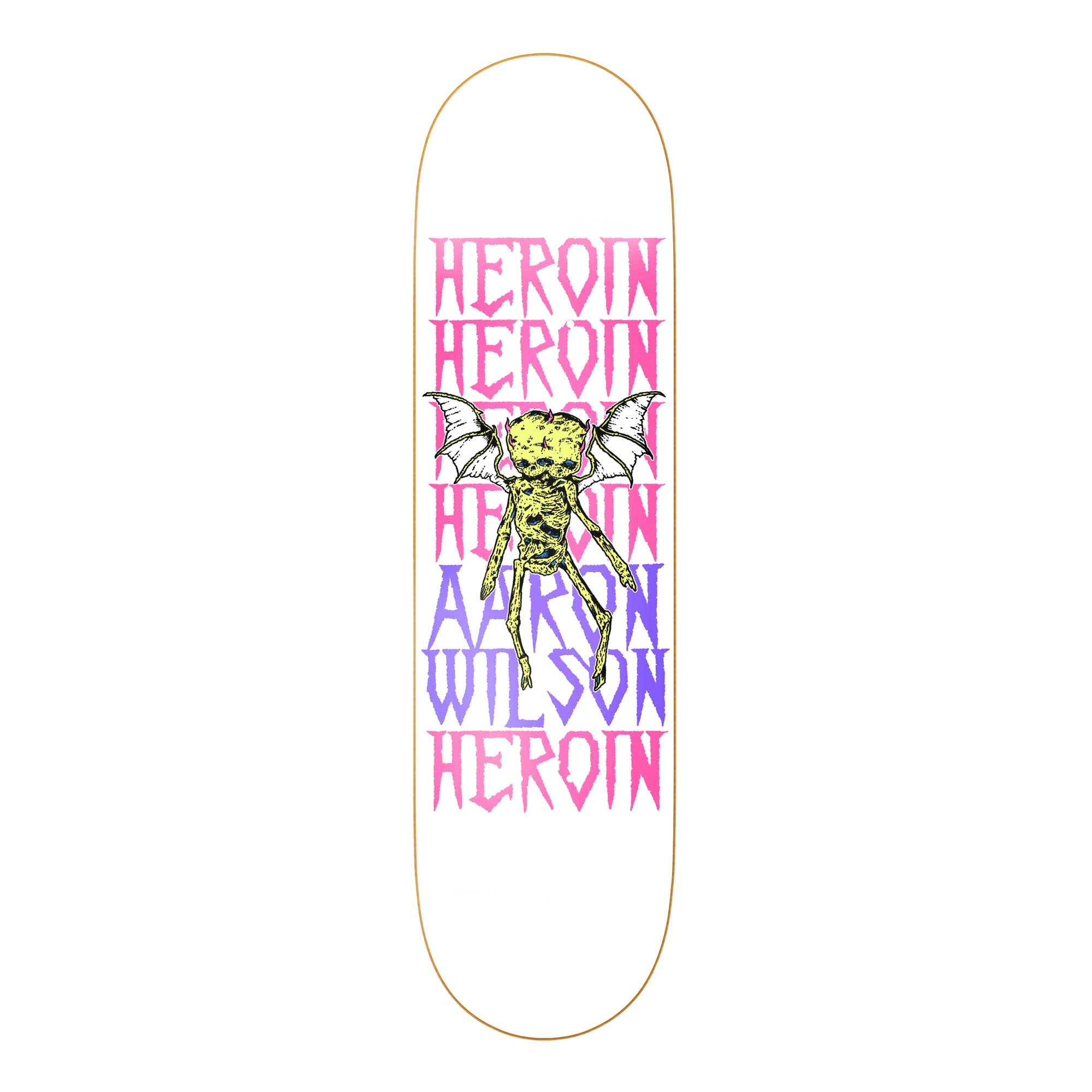 HEROIN Deck DIE TONIGHT AW 8.5, white 8.5''