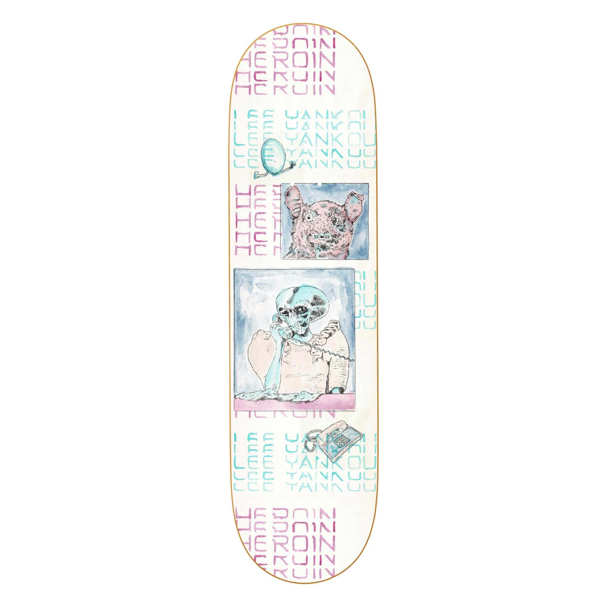 HEROIN Deck DIE TONIGHT LY 8.25, white 8.2''