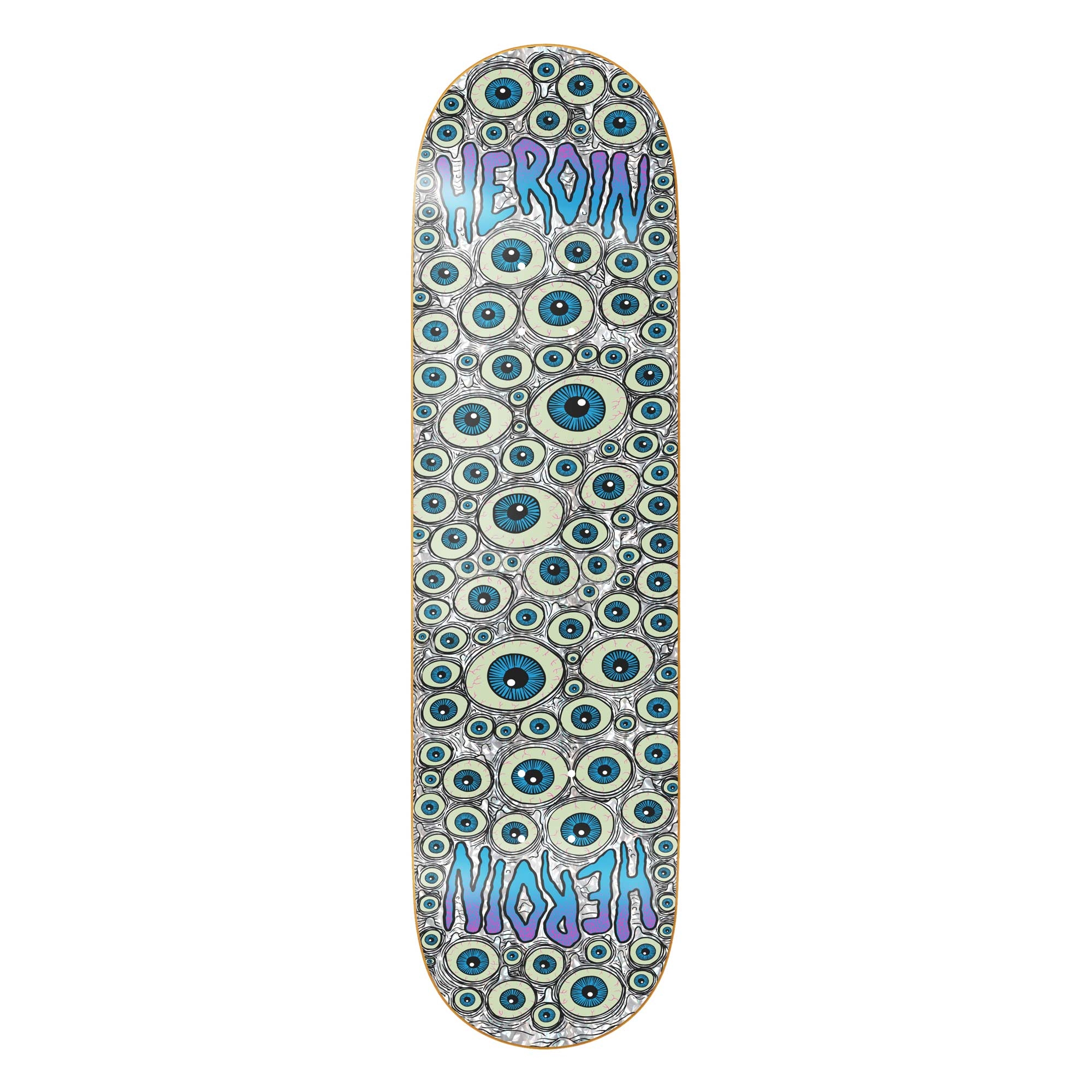 HEROIN Deck EYES HOLOGRAPHIC SYM 8.5, assorted 8.5''