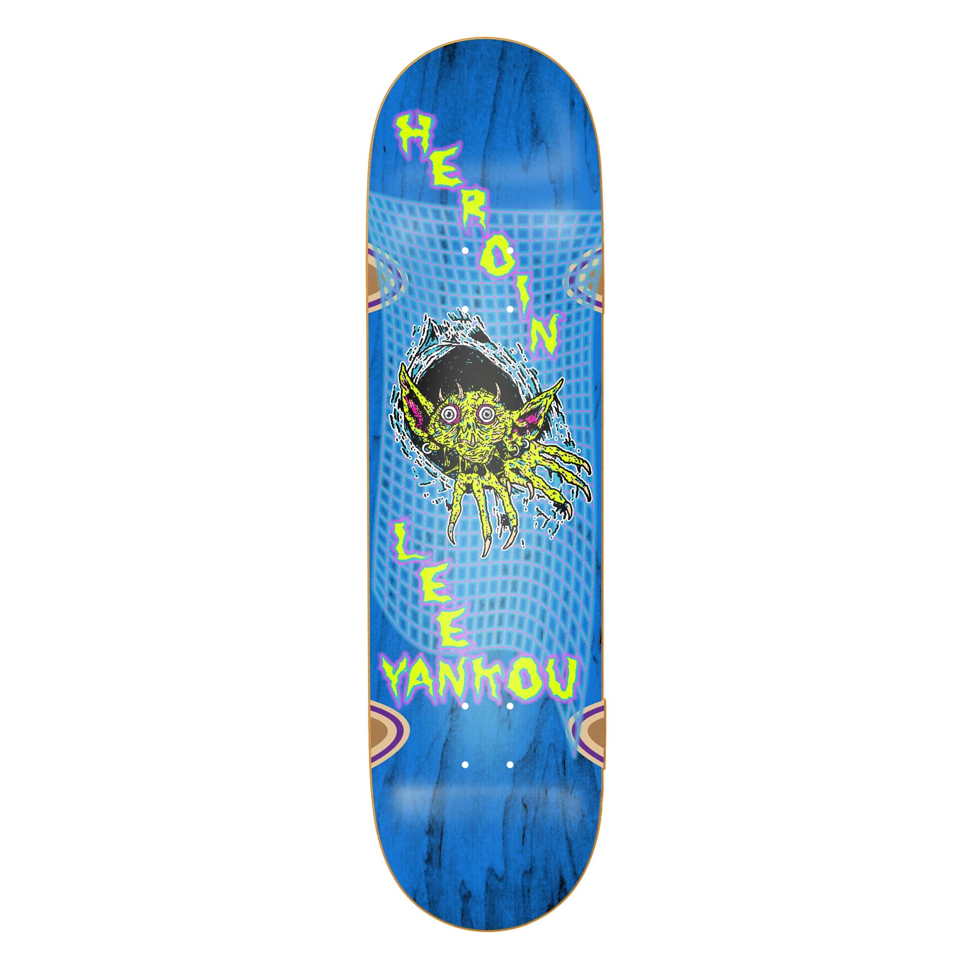 HEROIN Deck IMP INVADER LY 8.25, purple 8.5''