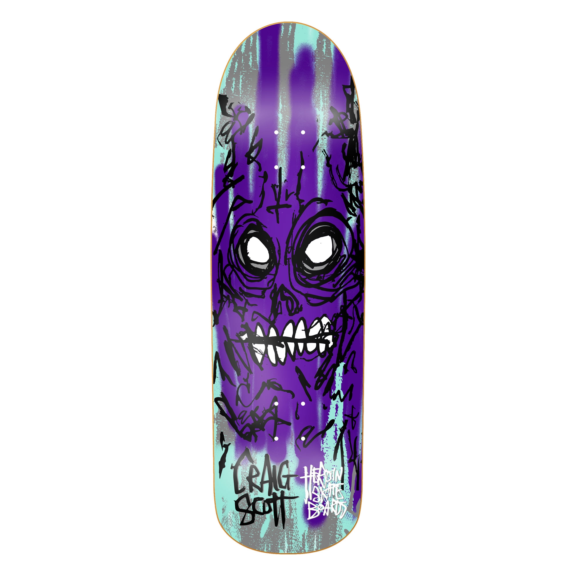 HEROIN Deck SAVAGES CQ 9.0, purple 9.0''