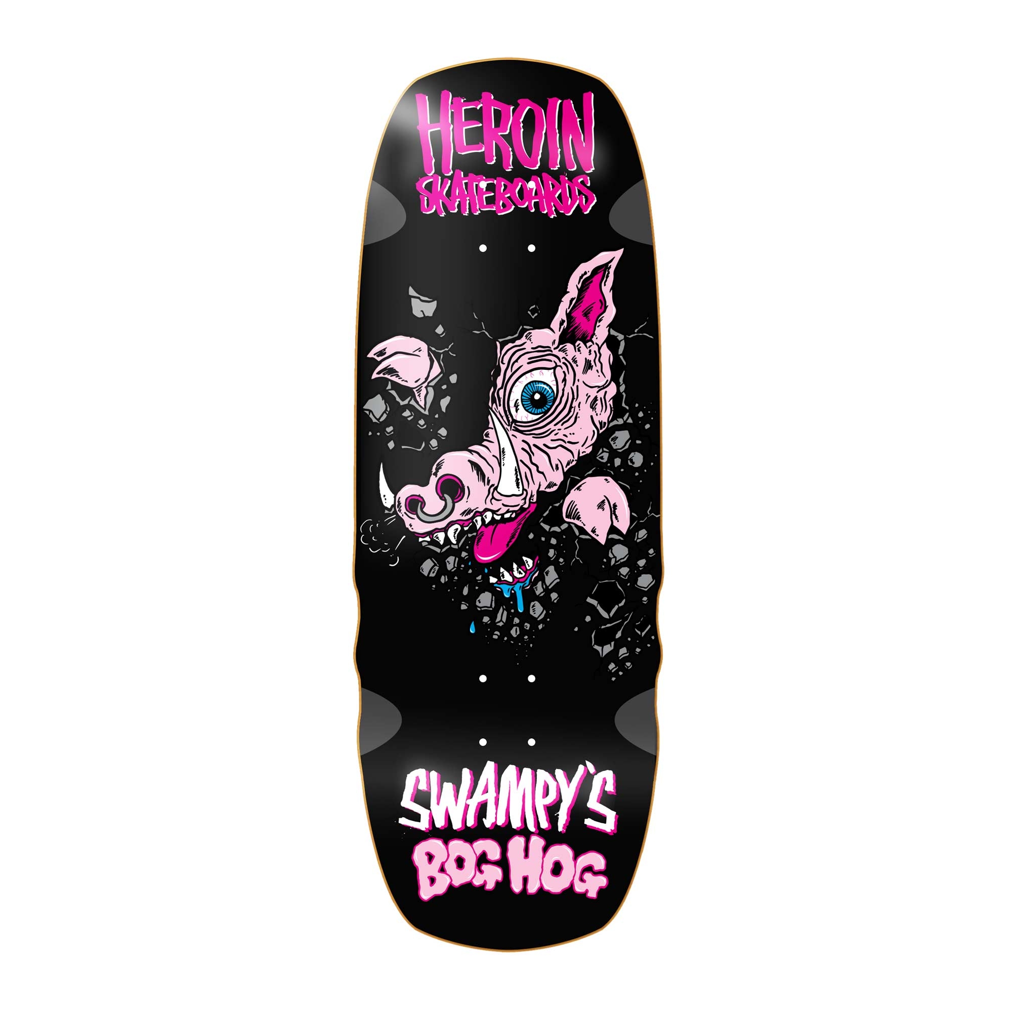 HEROIN Deck SWAMPY`S BOG HOG 10.75, black 10.7''