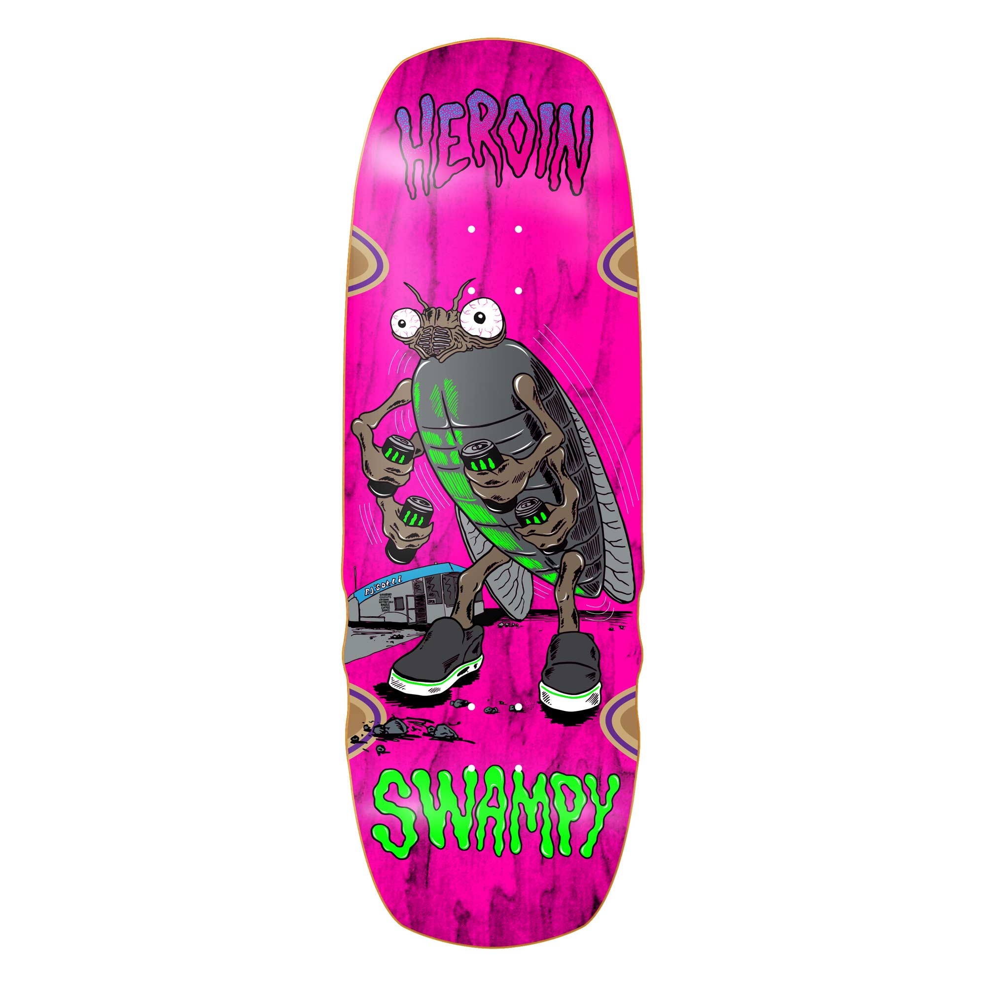 HEROIN Deck SWAMPY BUG 10.75, assorted 10.7''